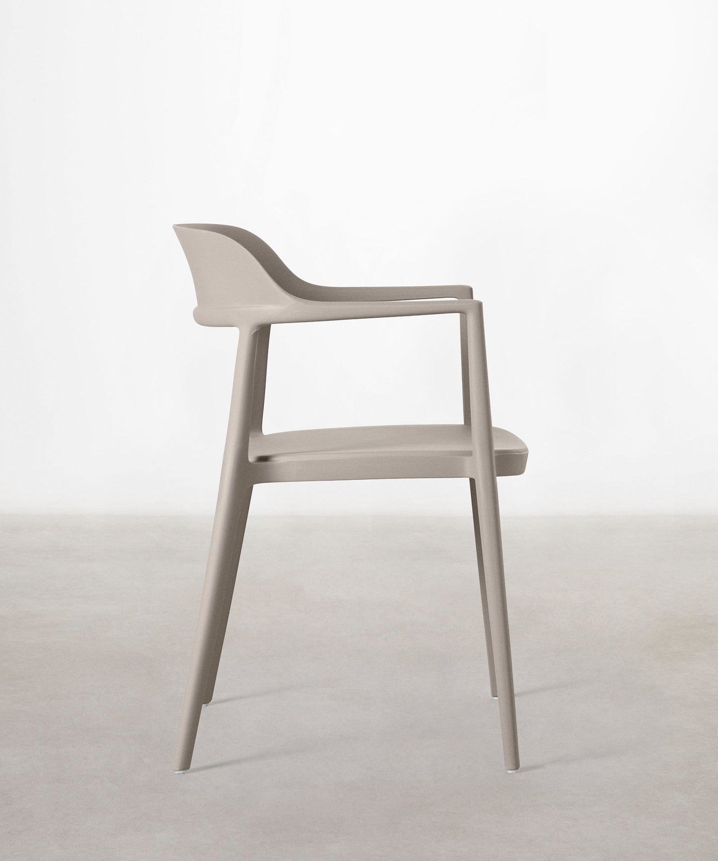 56456419803522 Silla de Polipropileno con Reposabrazos Naomi Sillas de Plástico Northdeco