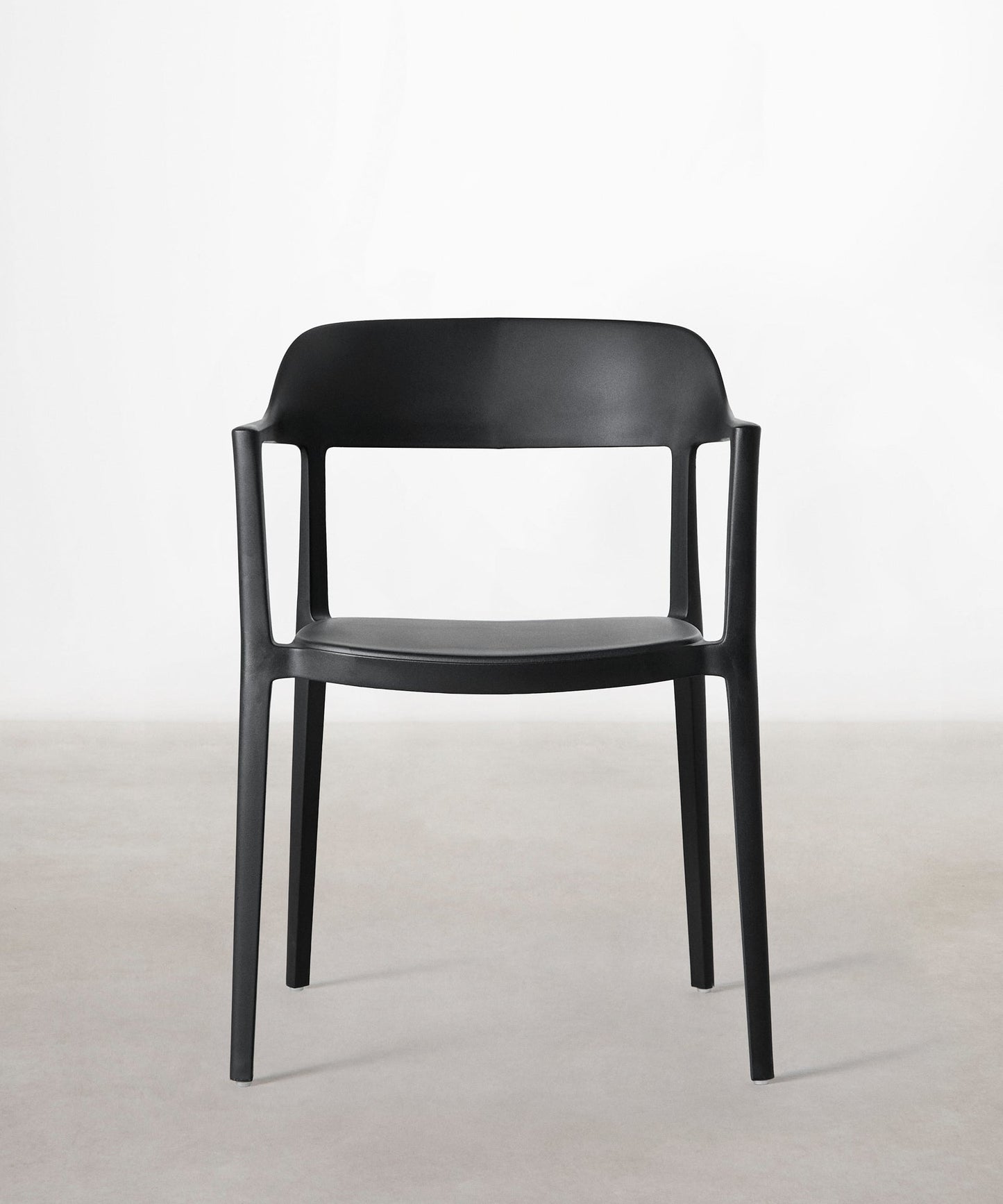 56456419869058 Silla de Polipropileno con Reposabrazos Naomi Sillas de Plástico Northdeco