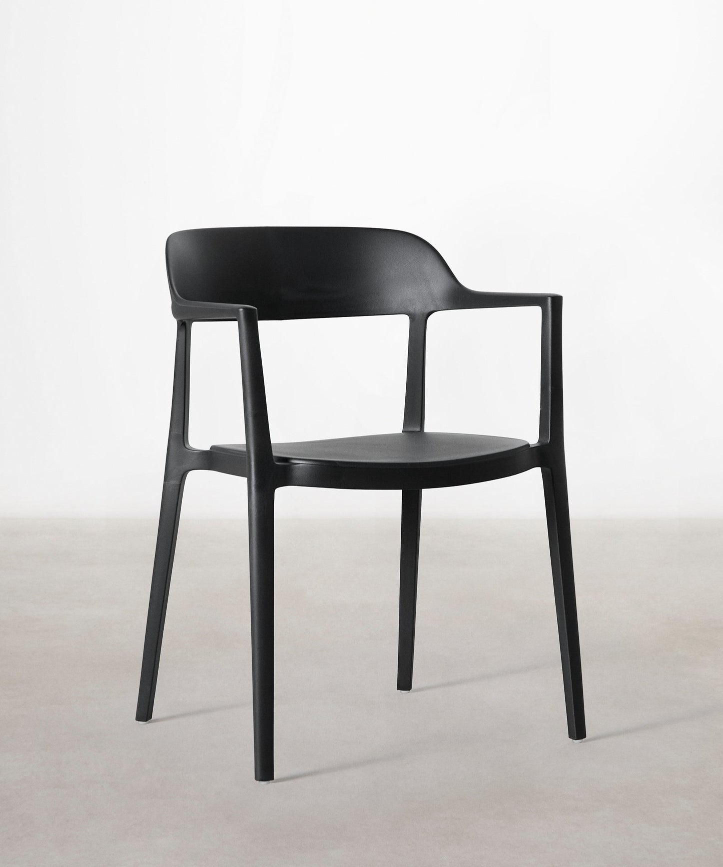 56456419869058 Silla de Polipropileno con Reposabrazos Naomi Sillas de Plástico Northdeco