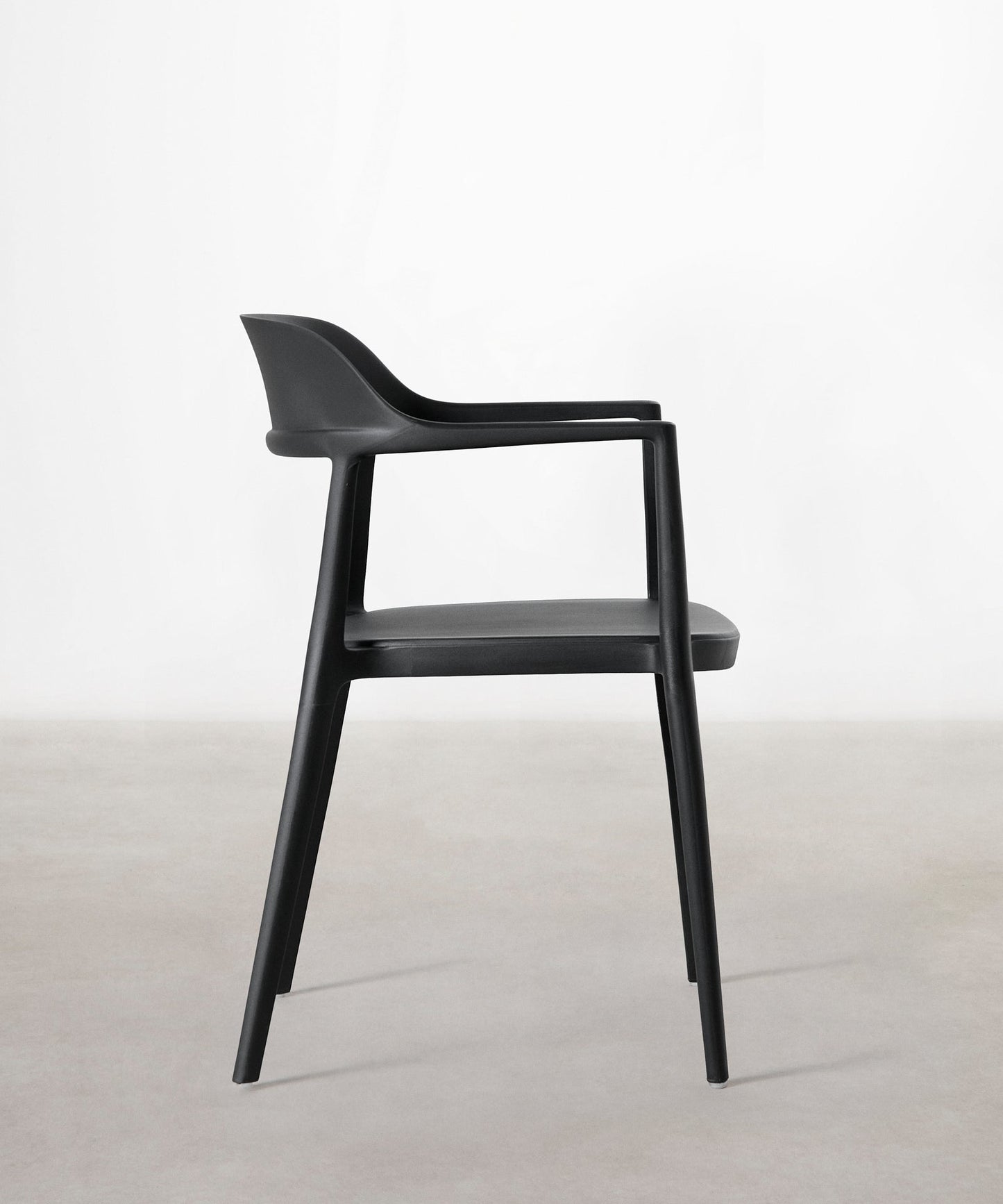 56456419869058 Silla de Polipropileno con Reposabrazos Naomi Sillas de Plástico Northdeco