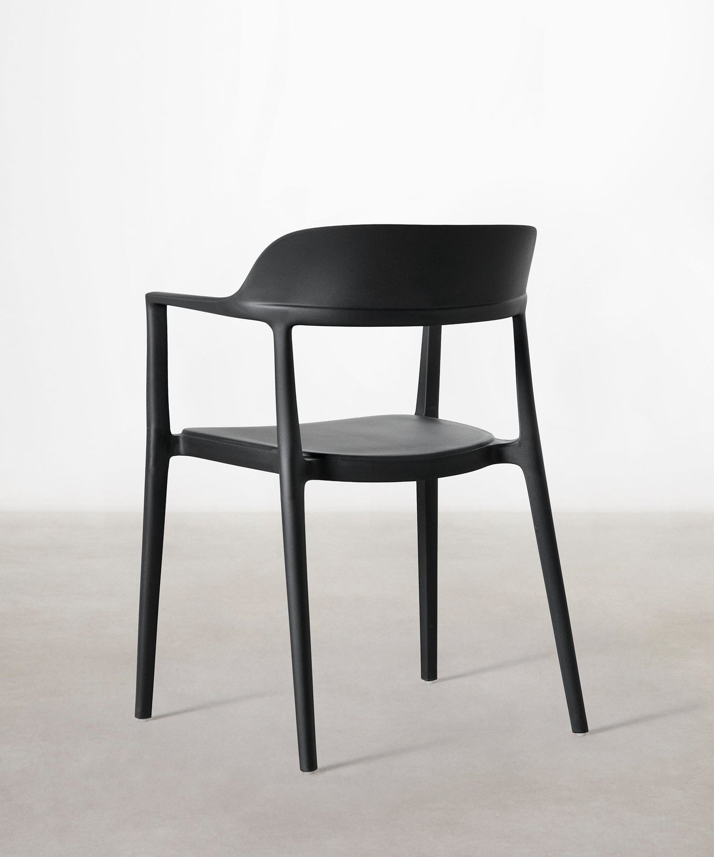 56456419869058 Silla de Polipropileno con Reposabrazos Naomi Sillas de Plástico Northdeco