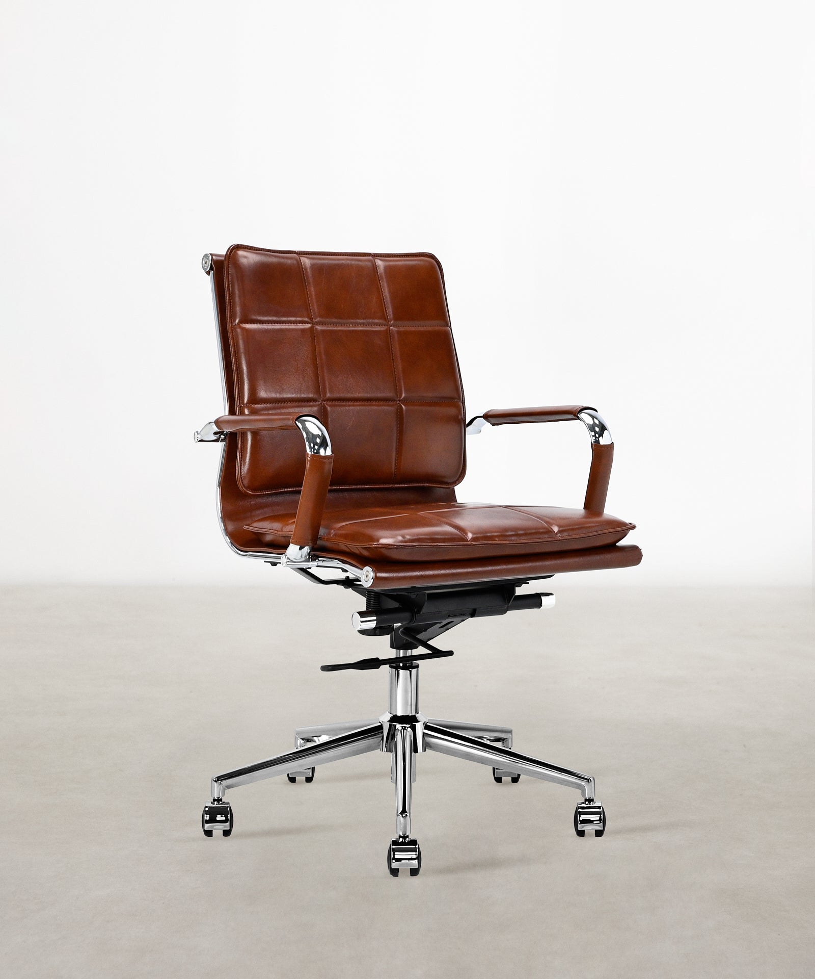 56017503191426 Silla de Oficina en Polipiel Low Base Velvet Sillas de Oficina Northdeco Vintage