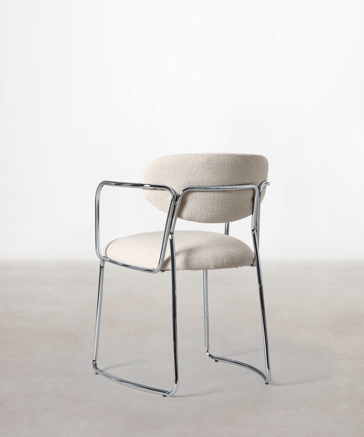 56625826529666 Silla de Comedor de Tela y metal con Reposabrazos Mortiz Arms Sillas tapizadas Northdeco