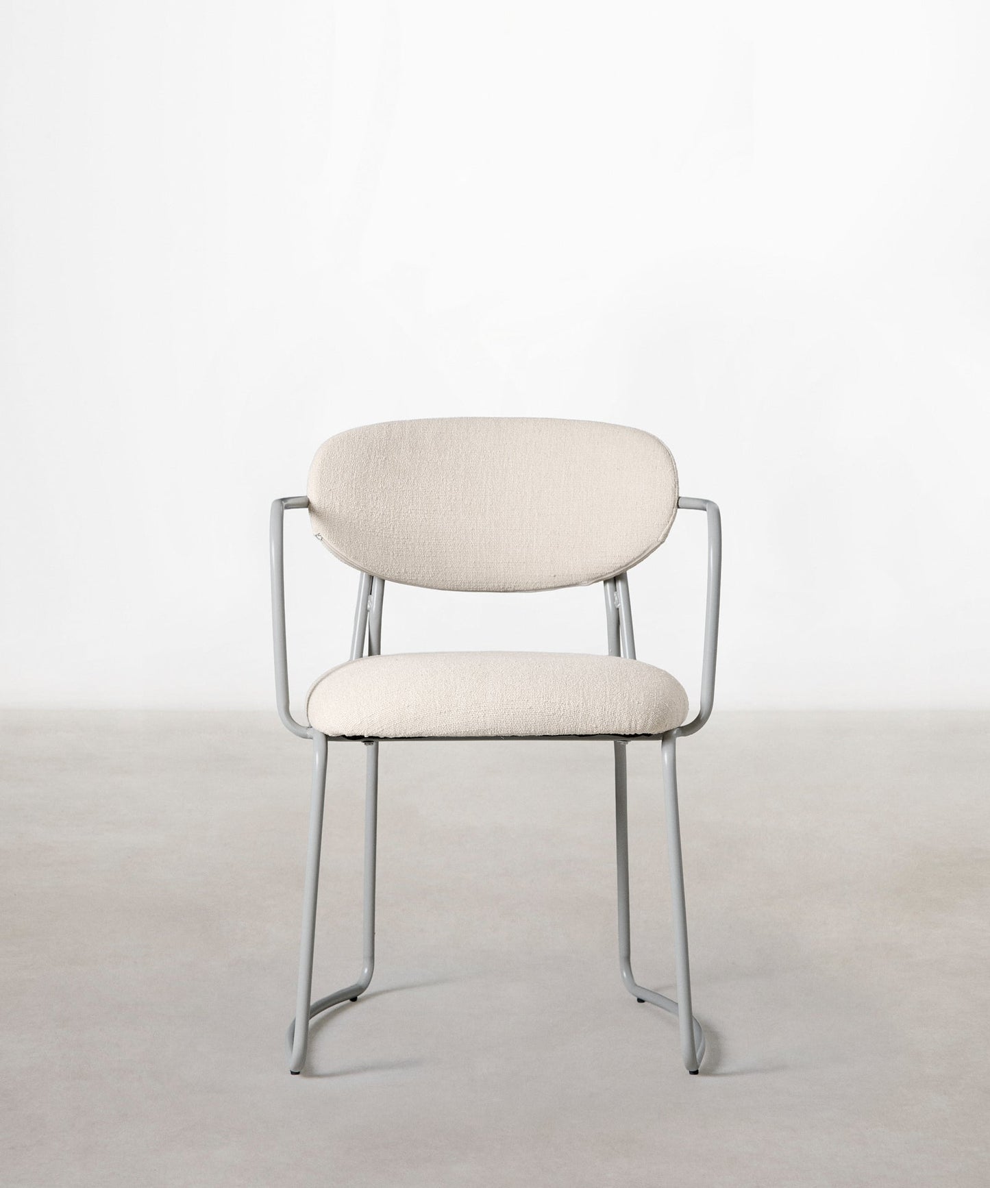 56625826627970 Silla de Comedor de Tela y metal con Reposabrazos Mortiz Arms Sillas tapizadas Northdeco