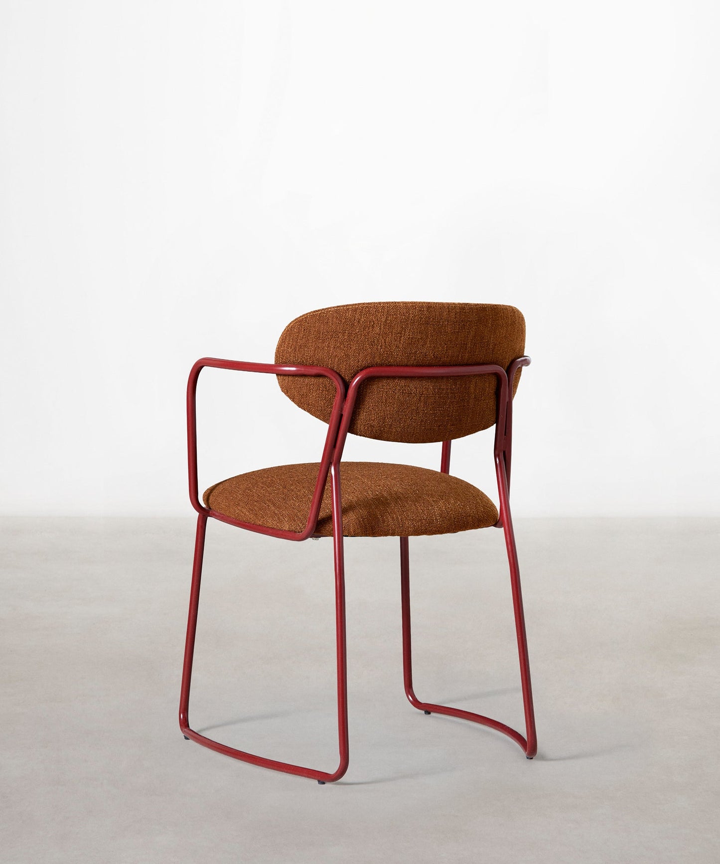 56625826562434 Silla de Comedor de Tela y metal con Reposabrazos Mortiz Arms Sillas tapizadas Northdeco