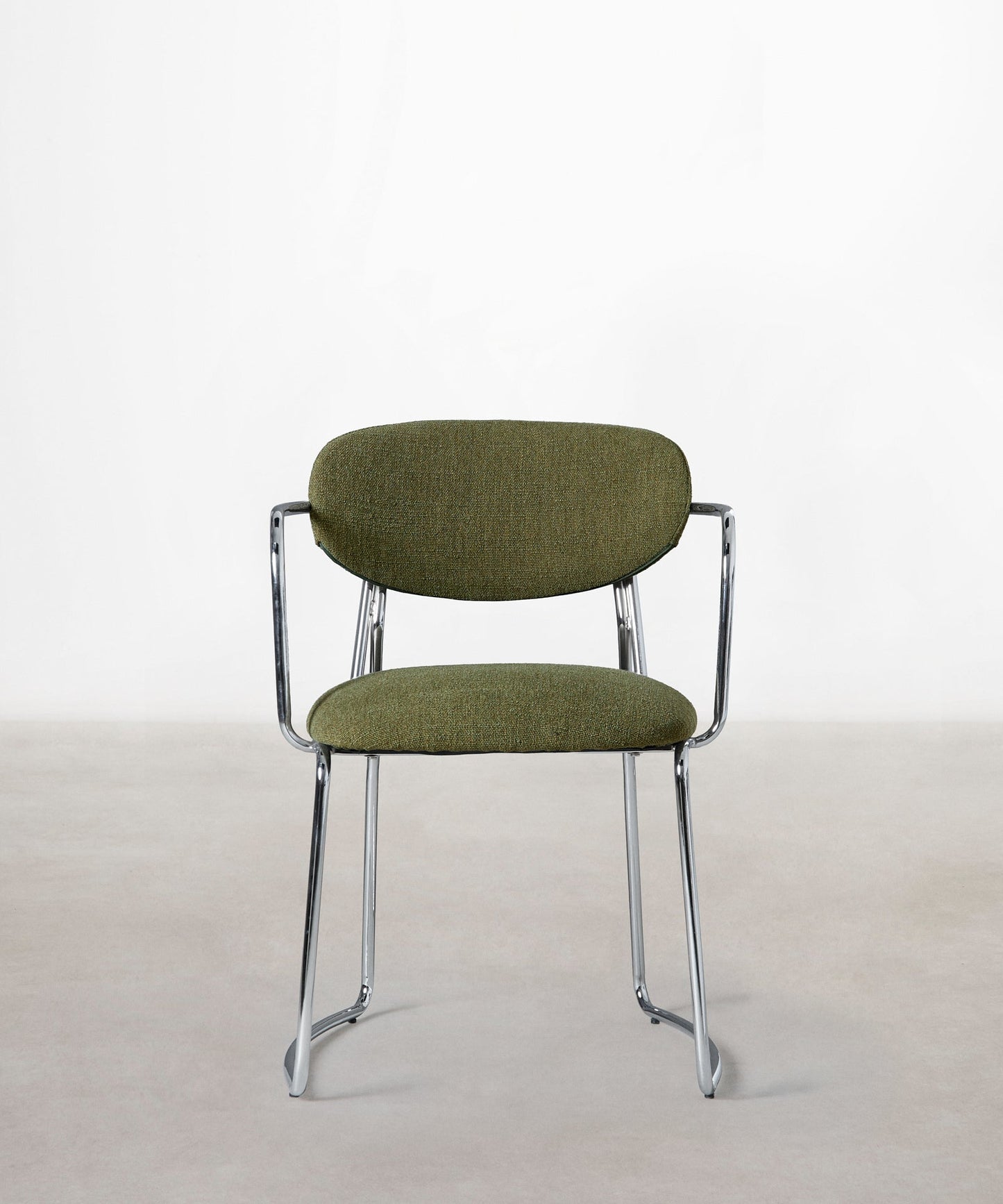 56625826496898 Silla de Comedor de Tela y metal con Reposabrazos Mortiz Arms Sillas tapizadas Northdeco