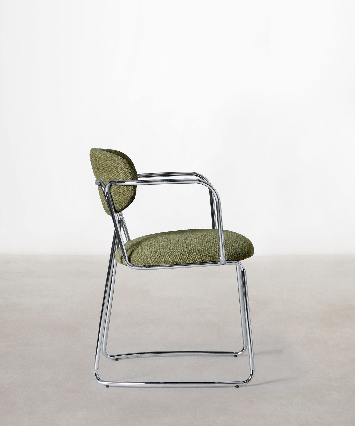 56625826496898 Silla de Comedor de Tela y metal con Reposabrazos Mortiz Arms Sillas tapizadas Northdeco