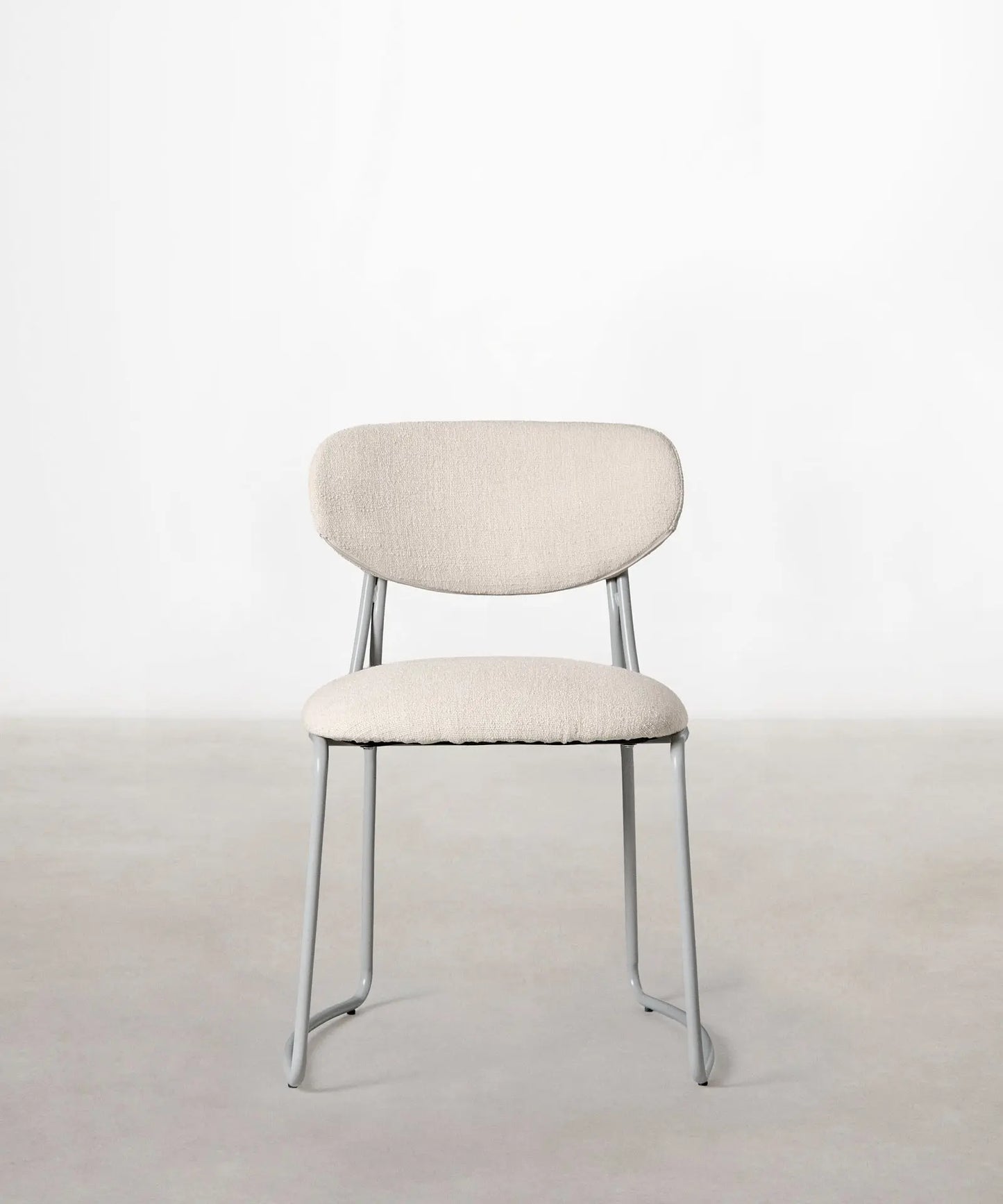 56625769611650 Silla de Comedor de Tela y metal Moritz Sillas tapizadas Northdeco