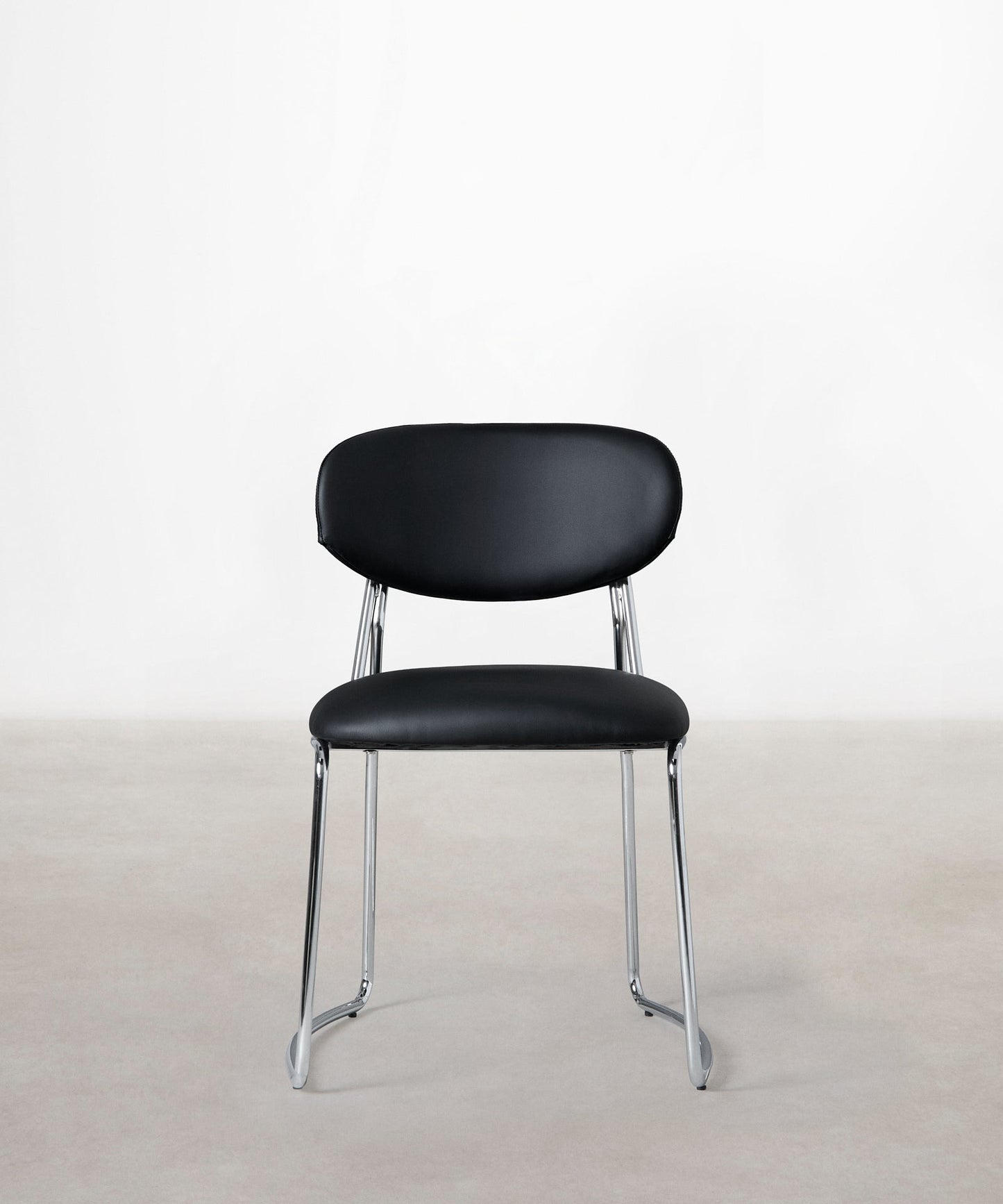 56625734779266 Silla de Comedor de Polipiel y Metal Moritz PU Sillas tapizadas Northdeco