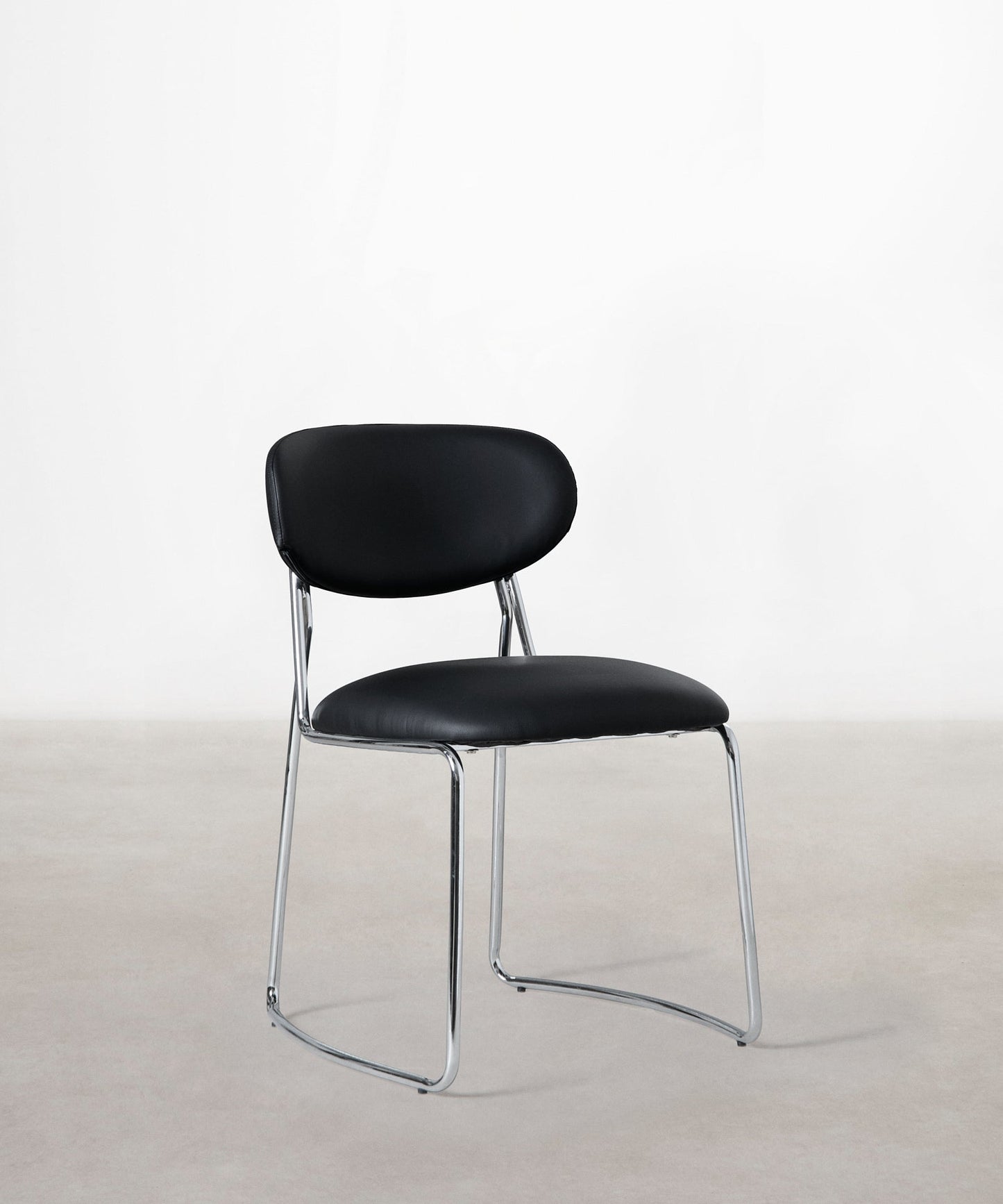 56625734779266 Silla de Comedor de Polipiel y Metal Moritz PU Sillas tapizadas Northdeco