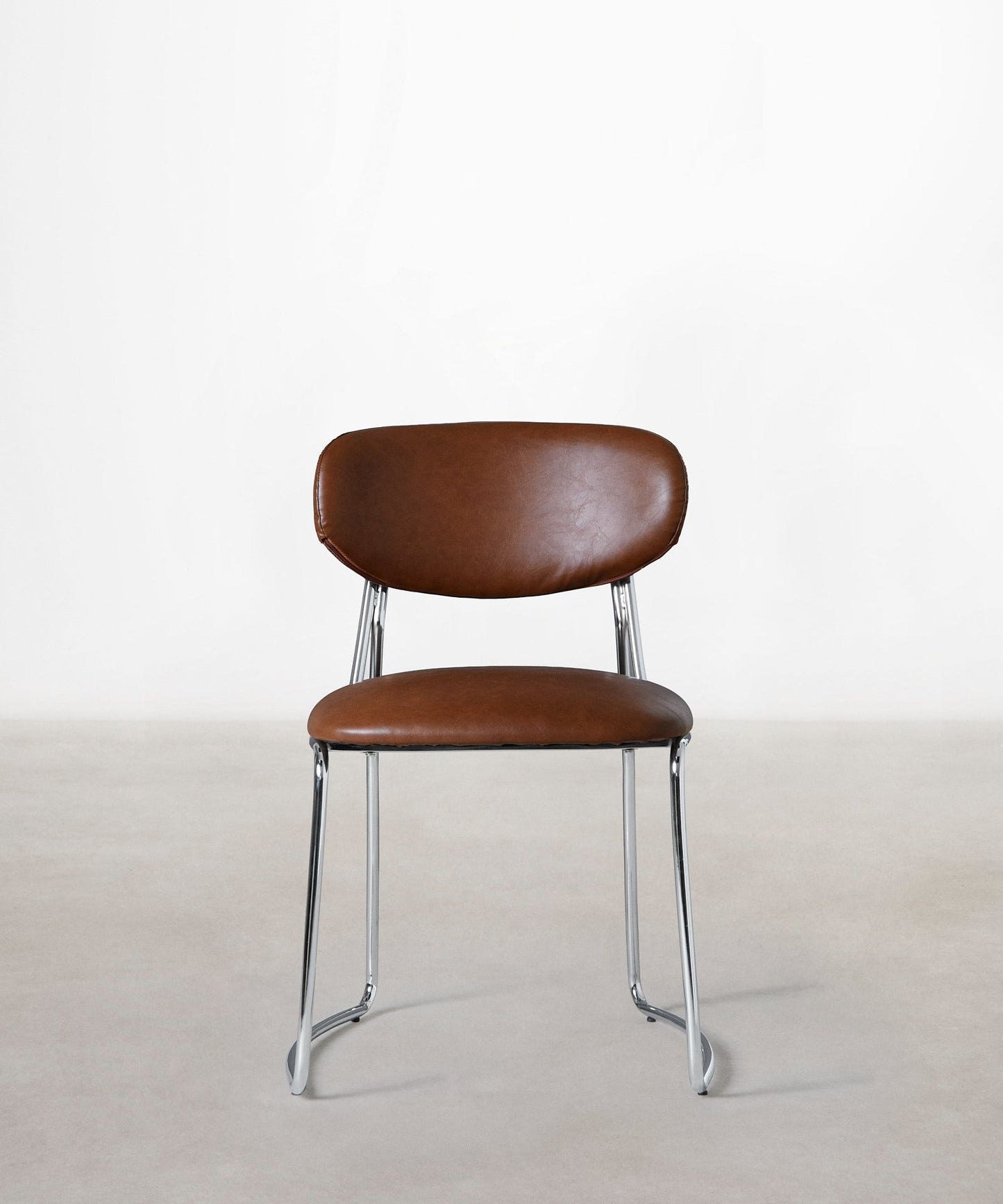 56625734746498 Silla de Comedor de Polipiel y Metal Moritz PU Sillas tapizadas Northdeco