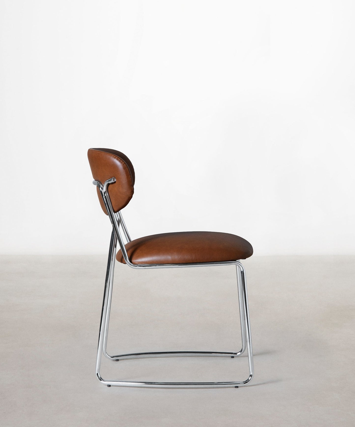 56625734746498 Silla de Comedor de Polipiel y Metal Moritz PU Sillas tapizadas Northdeco