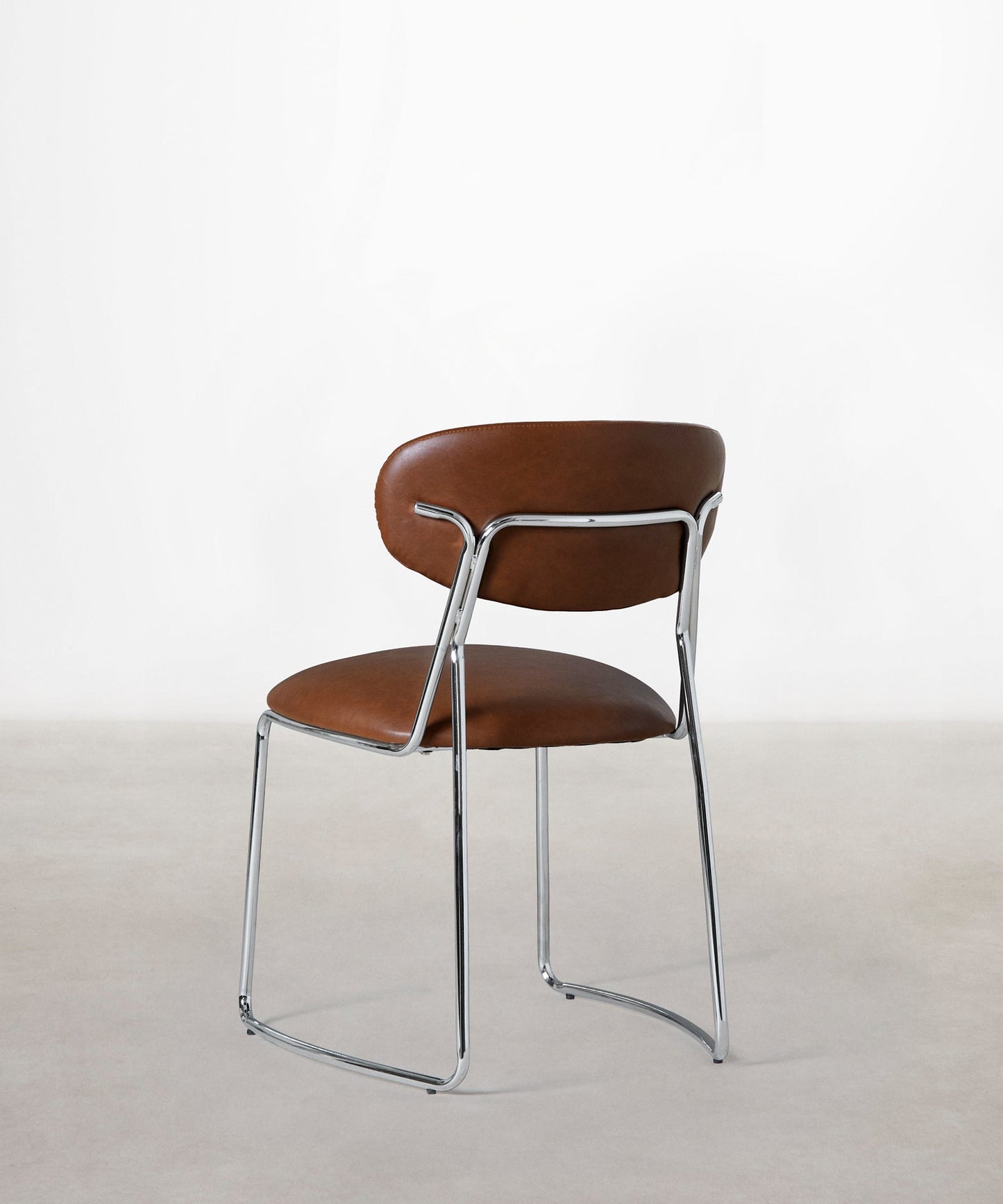 56625734746498 Silla de Comedor de Polipiel y Metal Moritz PU Sillas tapizadas Northdeco