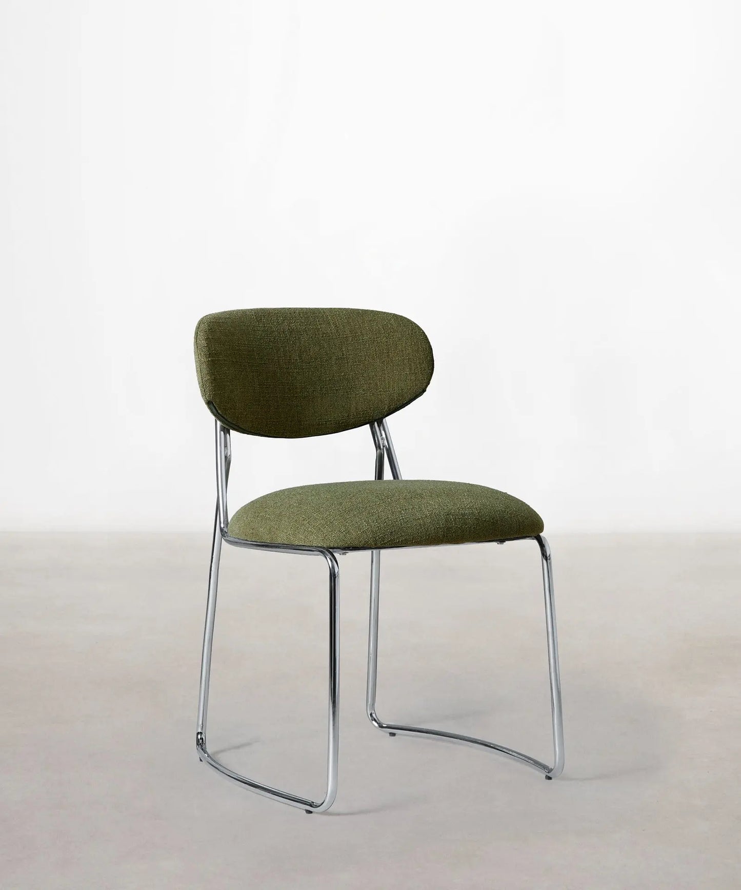 56625769480578 Silla de Comedor de Tela y metal Moritz Sillas tapizadas Northdeco