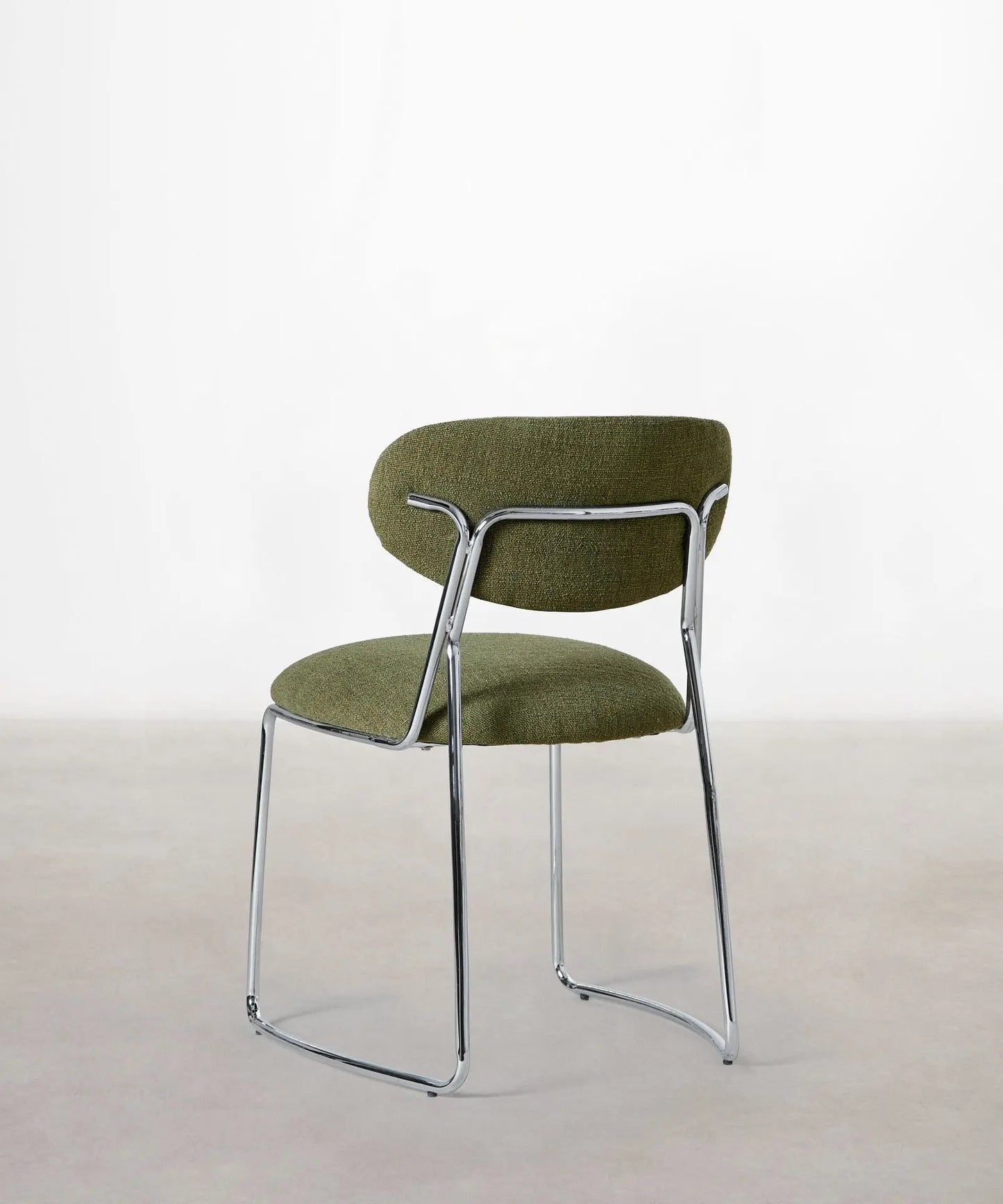 56625769480578 Silla de Comedor de Tela y metal Moritz Sillas tapizadas Northdeco