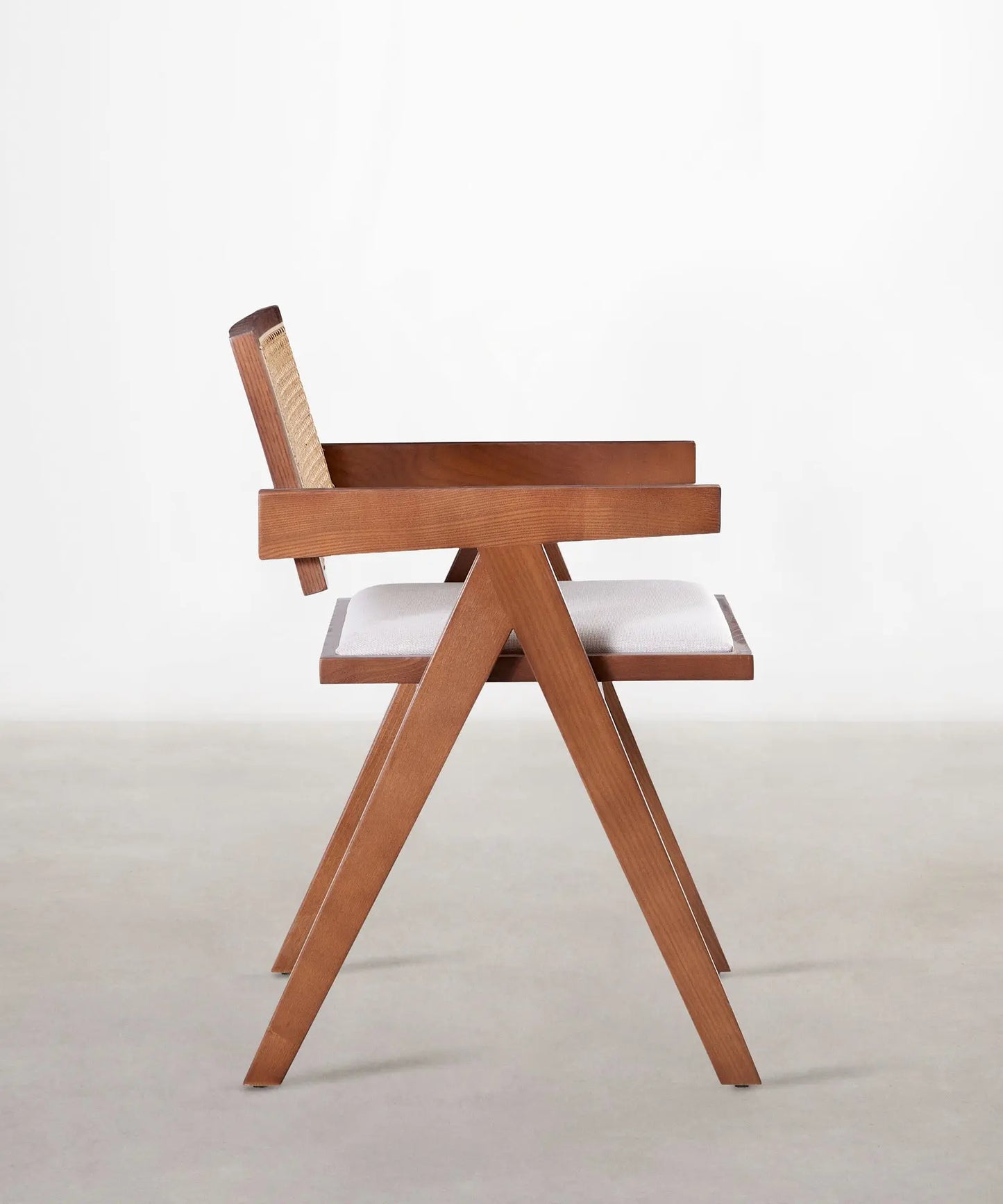 47041483899217 Silla de Comedor en Madera Tapizada con Reposabrazos Pauline Arms Sillas de madera Northdeco