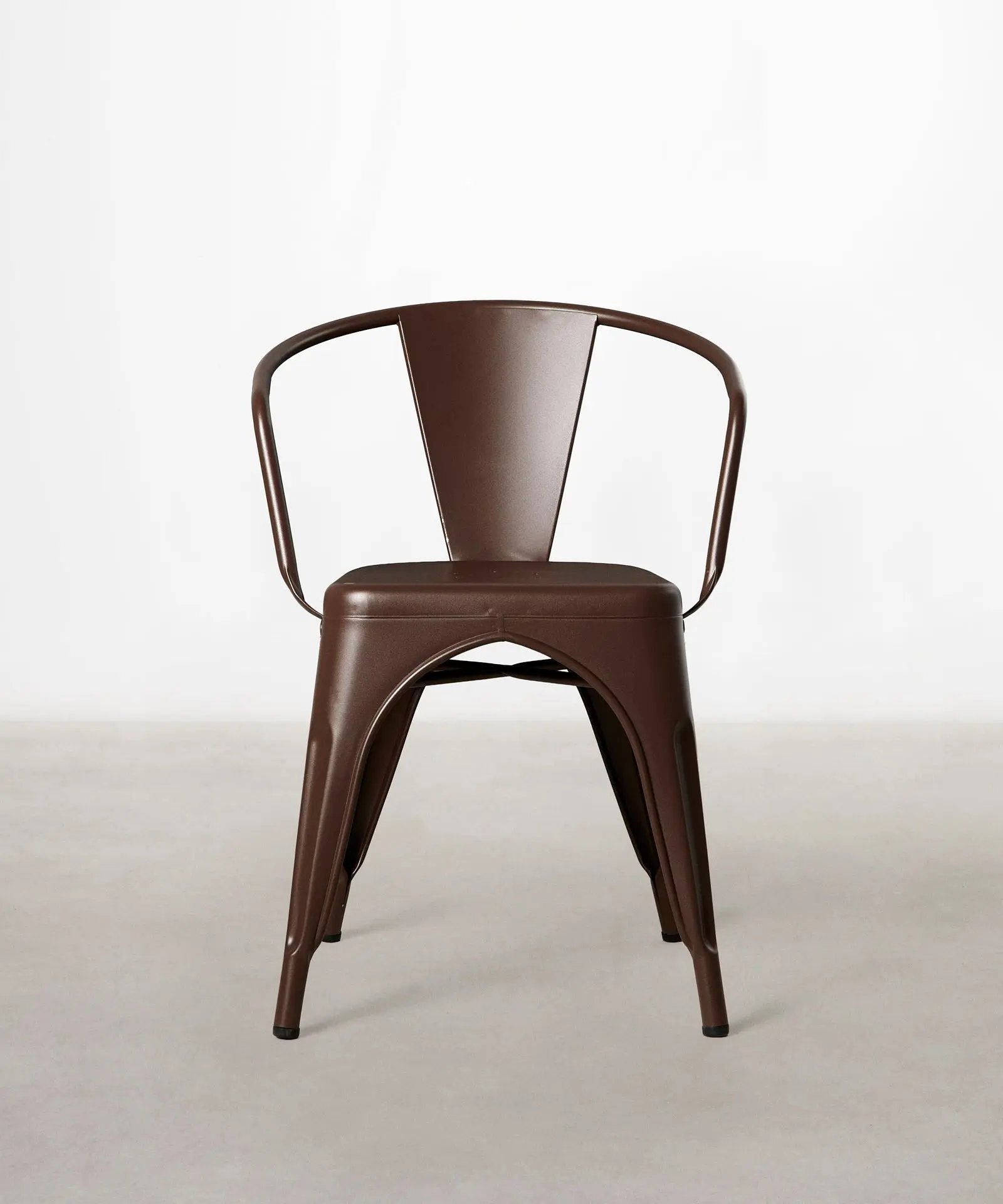 55815431717250 Silla de Comedor de Metal con Reposabrazos Tolik Arms Sillas Metálicas Northdeco