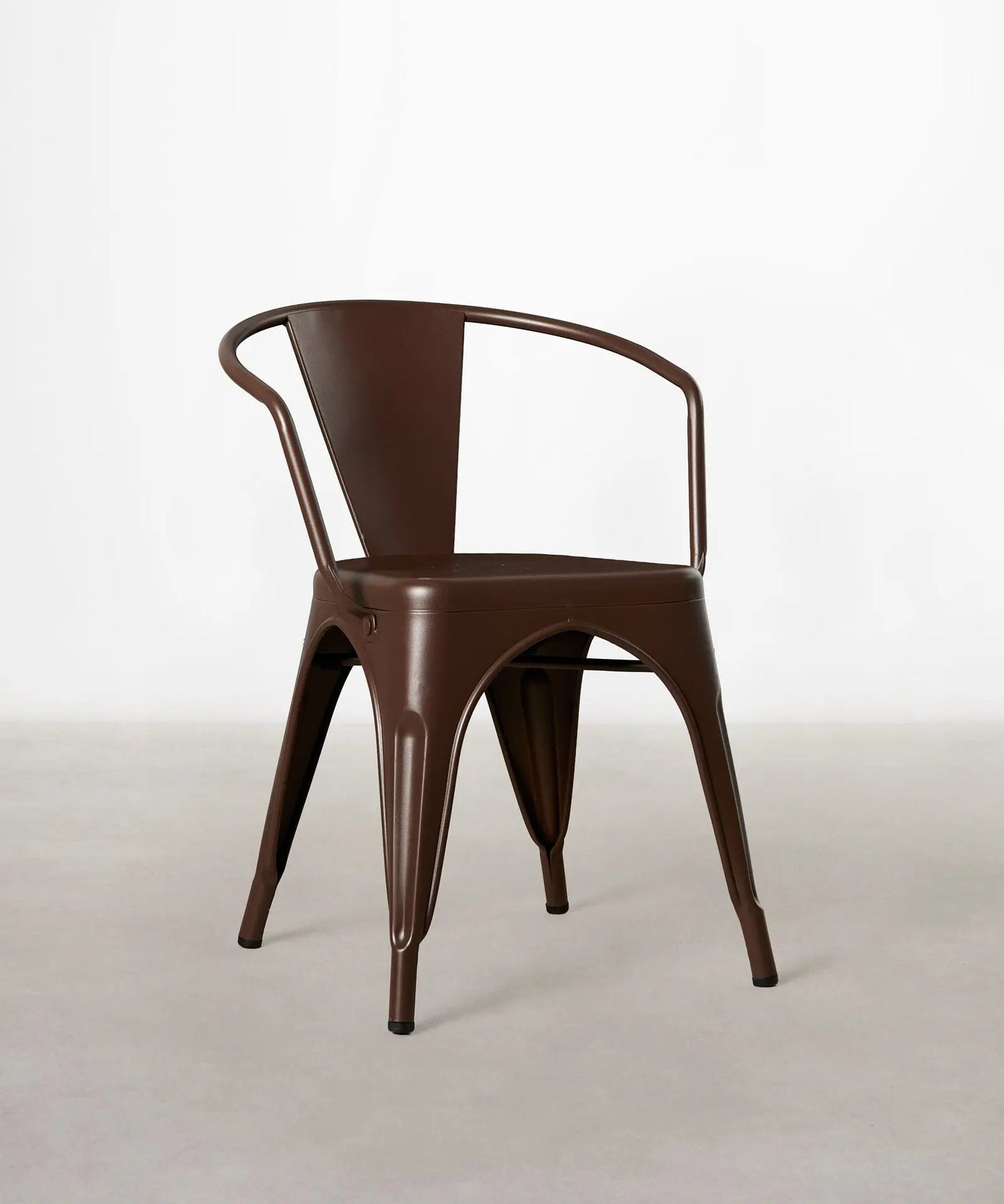 55815431717250 Silla de Comedor de Metal con Reposabrazos Tolik Arms Sillas Metálicas Northdeco