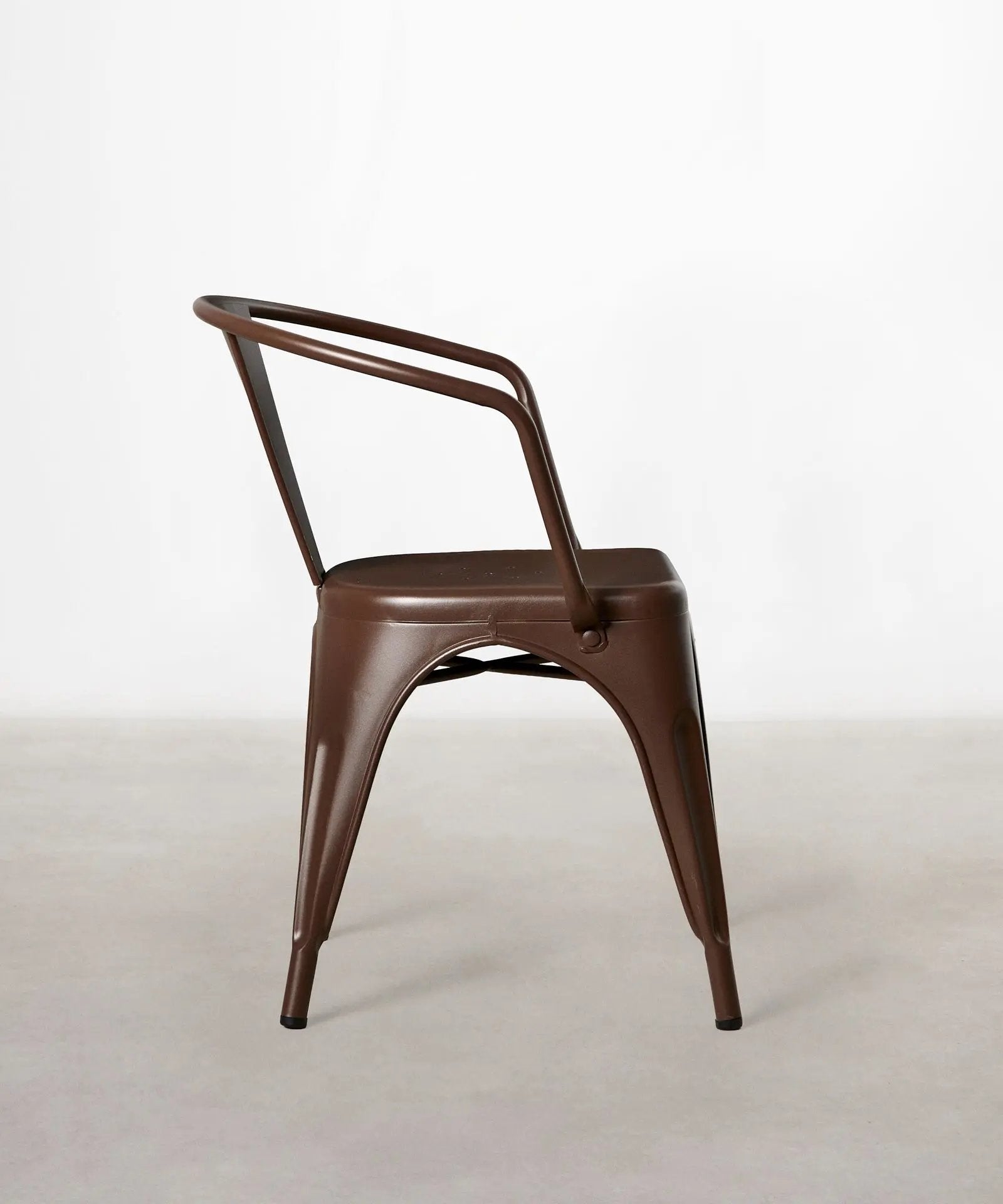 55815431717250 Silla de Comedor de Metal con Reposabrazos Tolik Arms Sillas Metálicas Northdeco