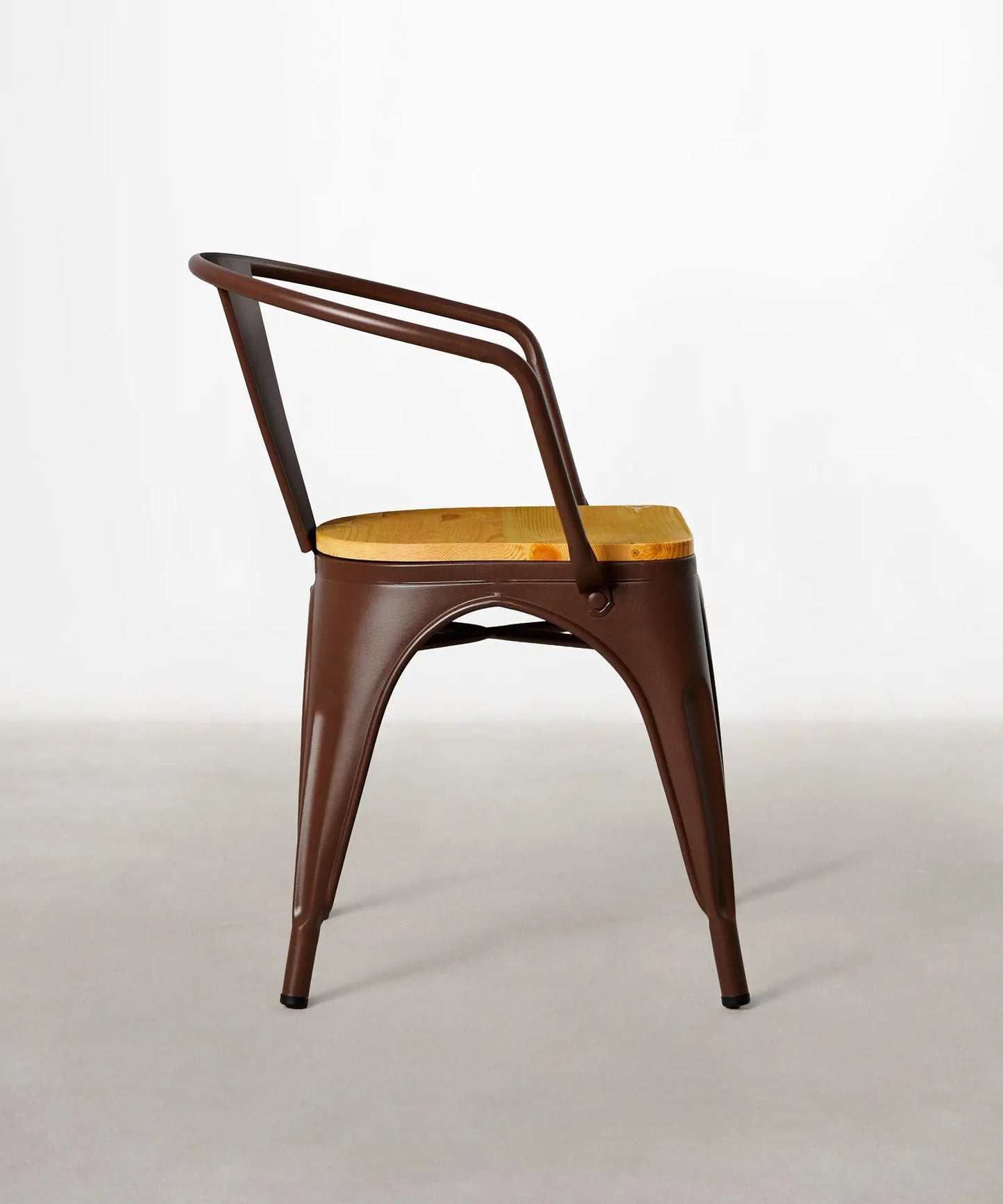 55815409762690 Silla de Comedor de Metal y Madera Tolik Wood Sillas Metálicas Northdeco