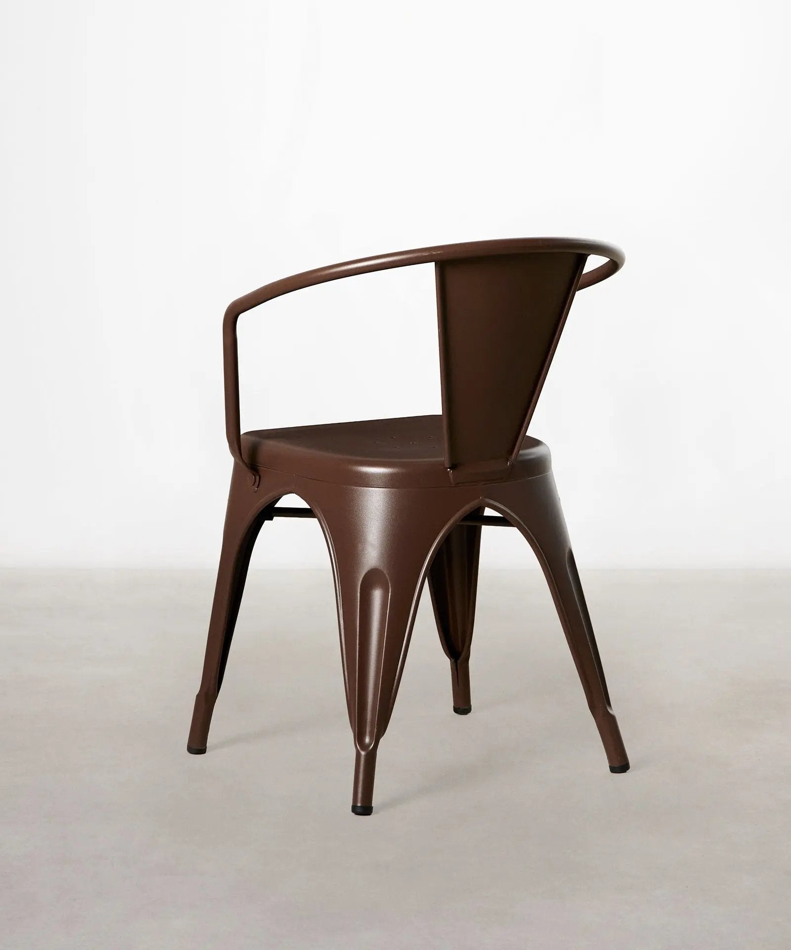 55815431717250 Silla de Comedor de Metal con Reposabrazos Tolik Arms Sillas Metálicas Northdeco