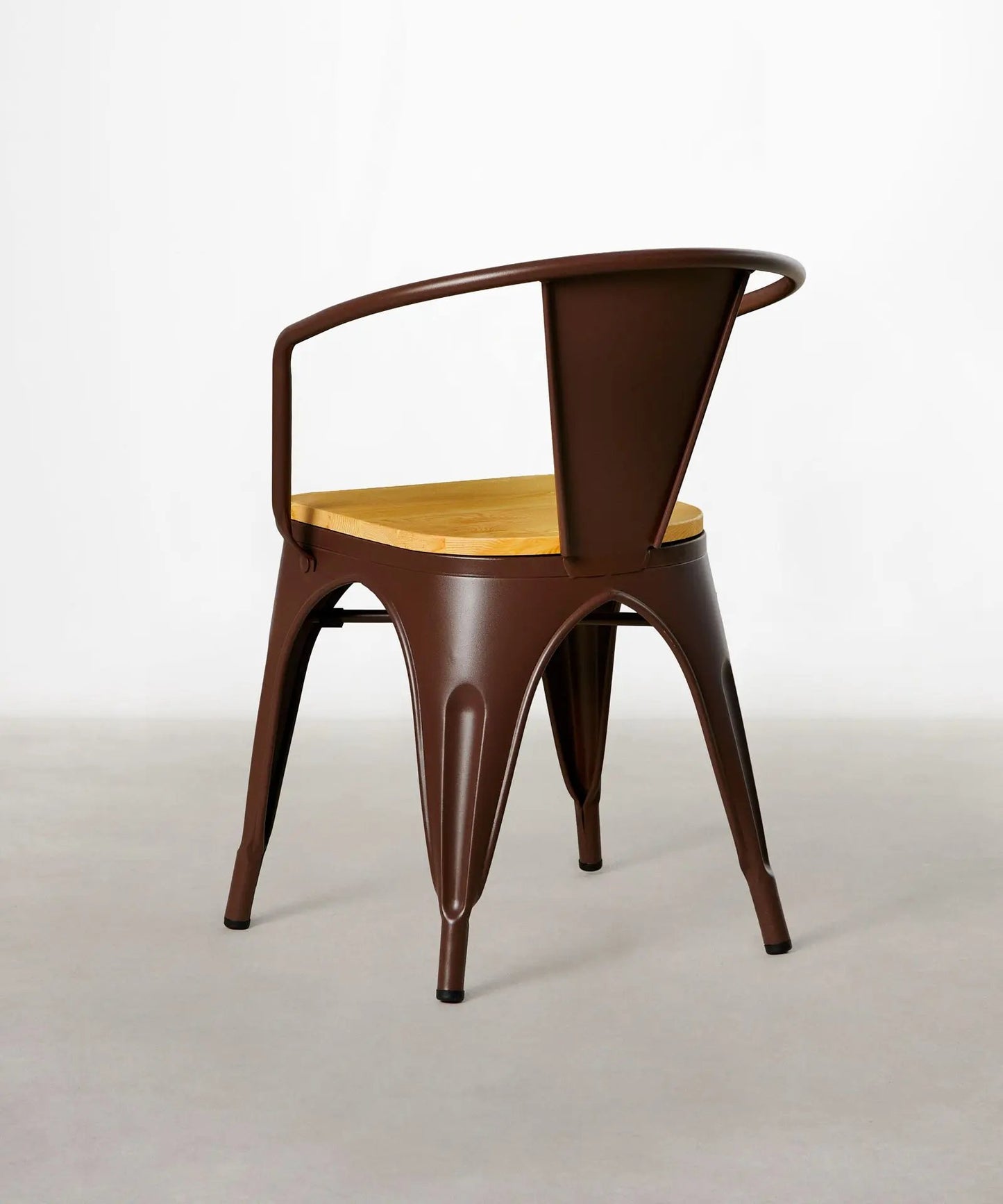 55815409762690 Silla de Comedor de Metal y Madera Tolik Wood Sillas Metálicas Northdeco