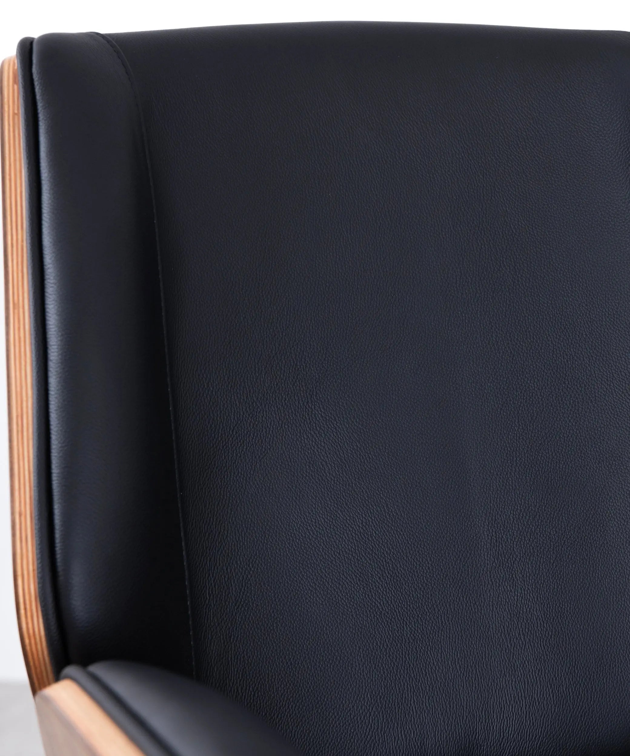 Leather and Wood Desk Chair Rocket – Northdeco