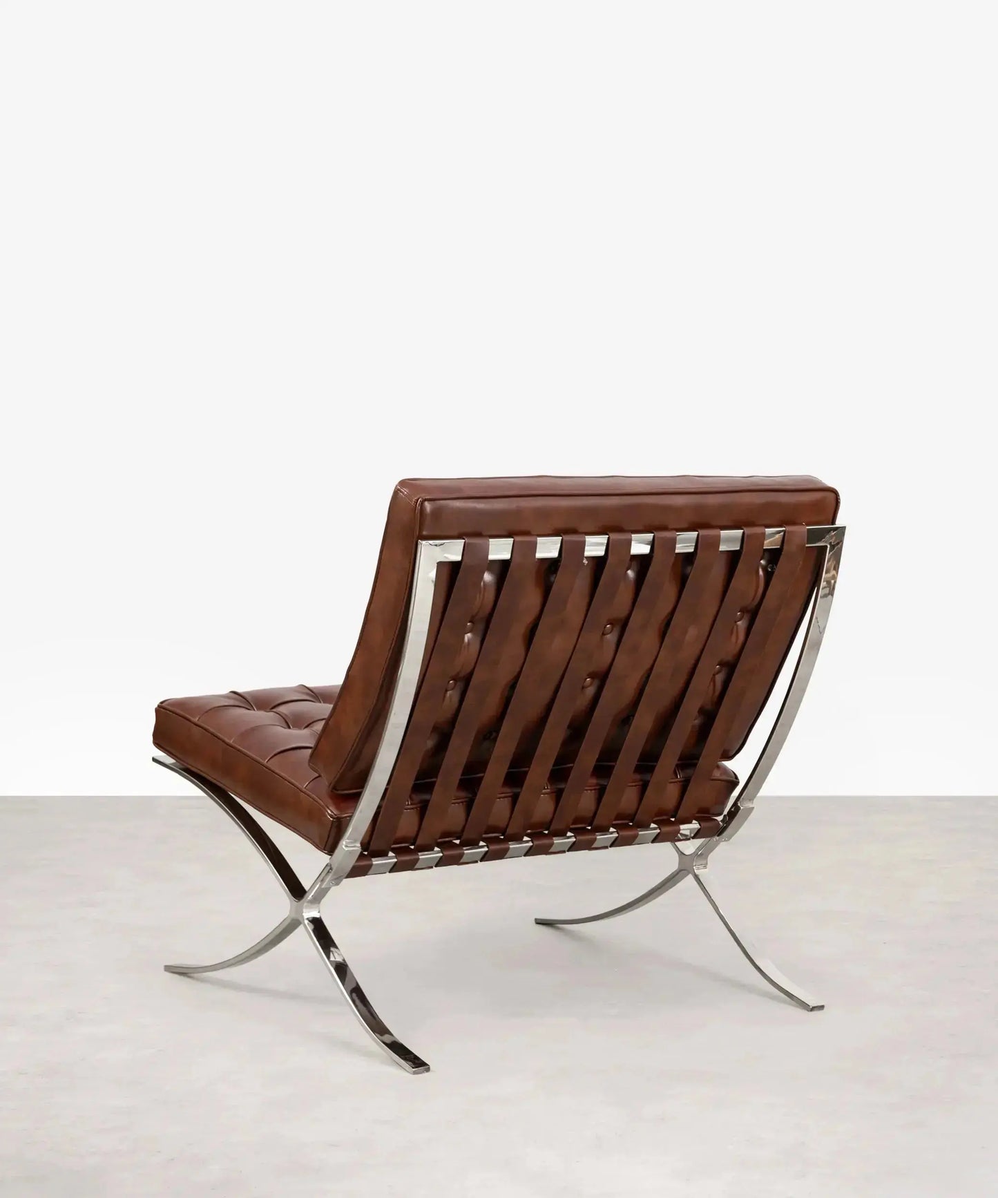 55959168450946 Silla de Acero Tapizada en Polipiel Seline Sillones de Polipiel Northdeco