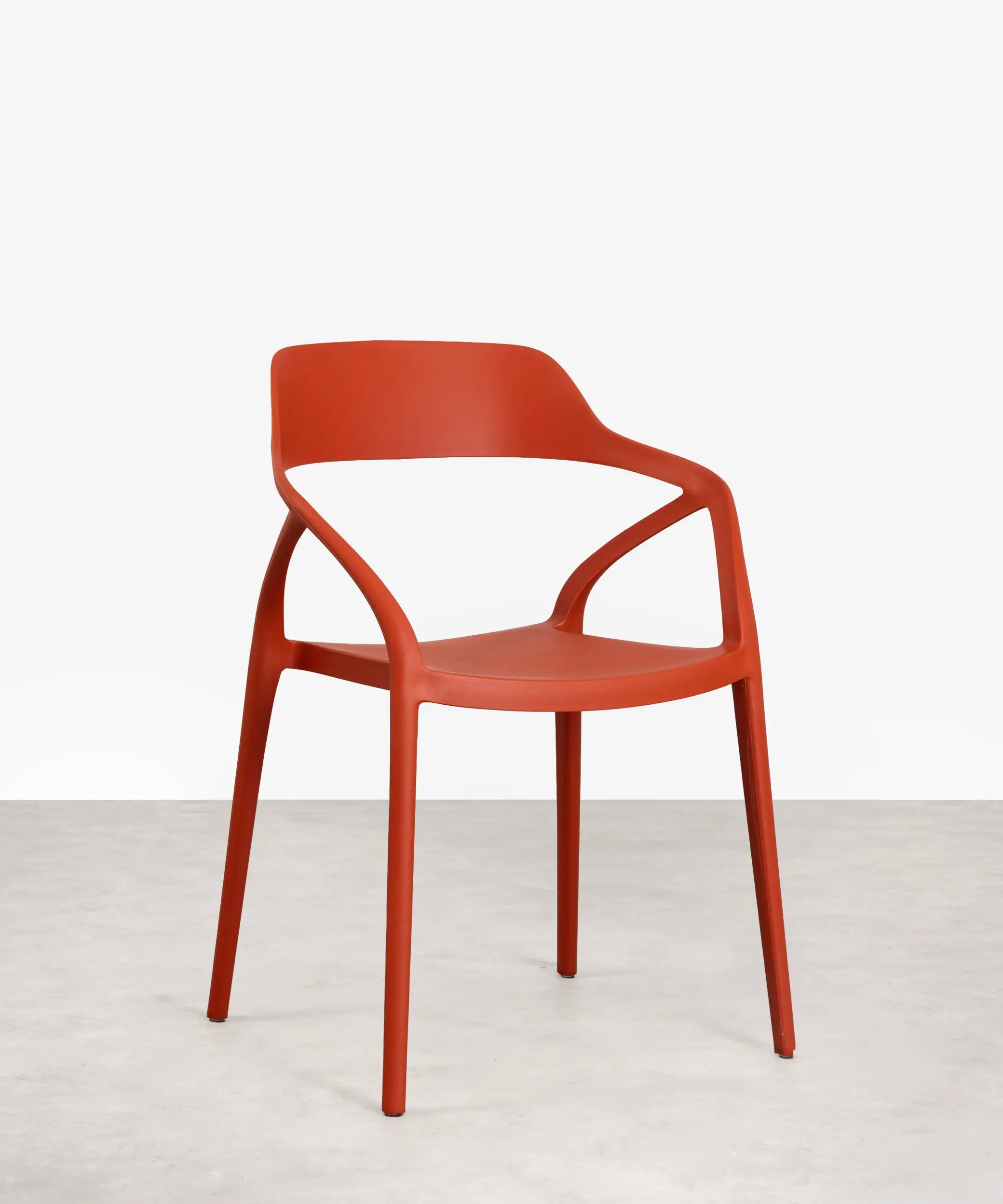 48433243128145 Silla Grace - Limited Edition Sillas de Plástico Northdeco Rojo-Teja