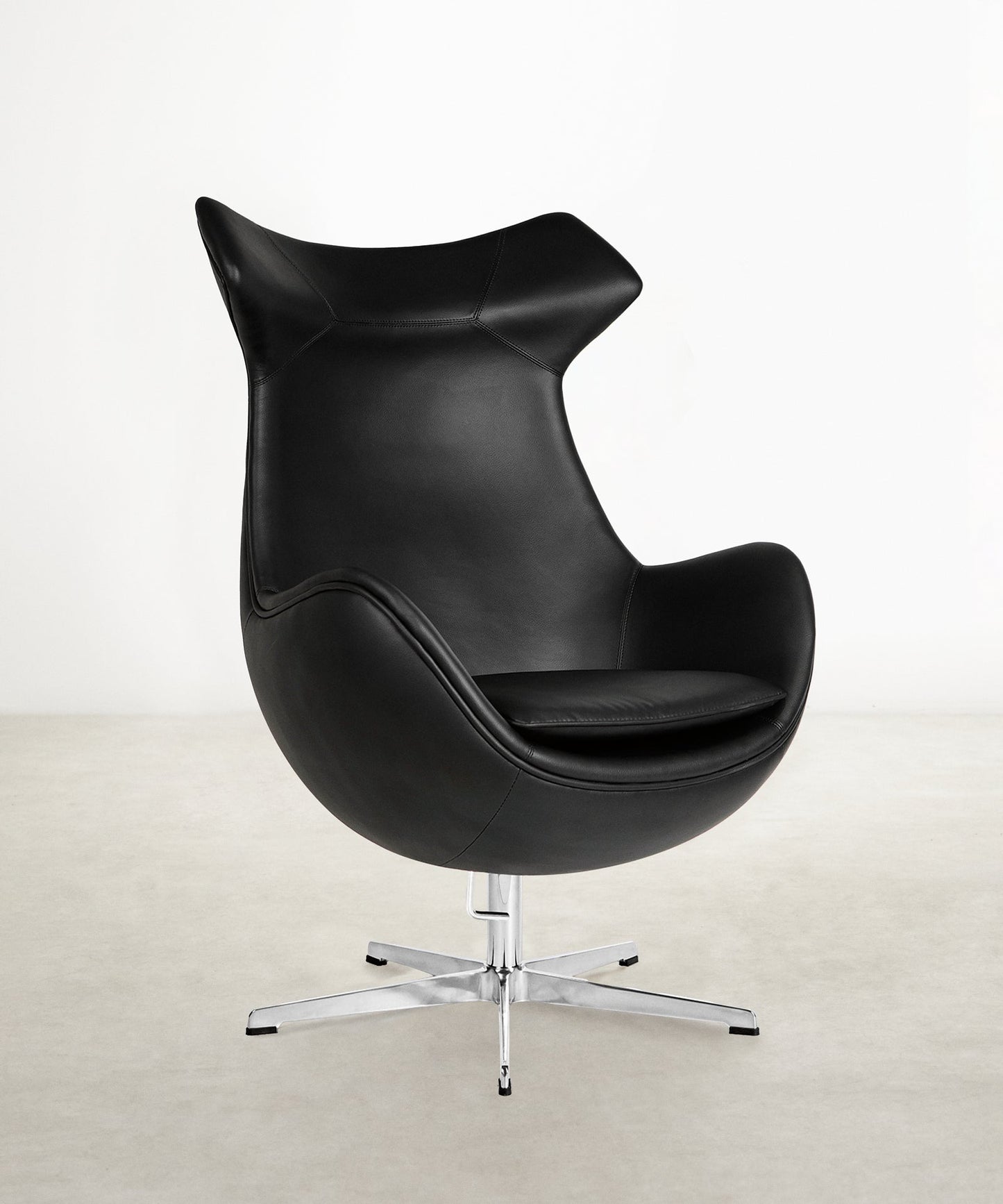 55554230387074 Sillón en Polipiel y Acero con Reposabrazos Monet Sillones tapizados Northdeco Negro