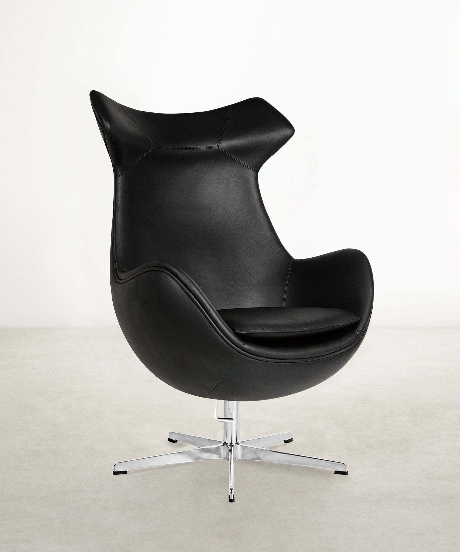 55557666636162 Sillón en Piel y Acero con Reposabrazos Monet Sillones tapizados Northdeco