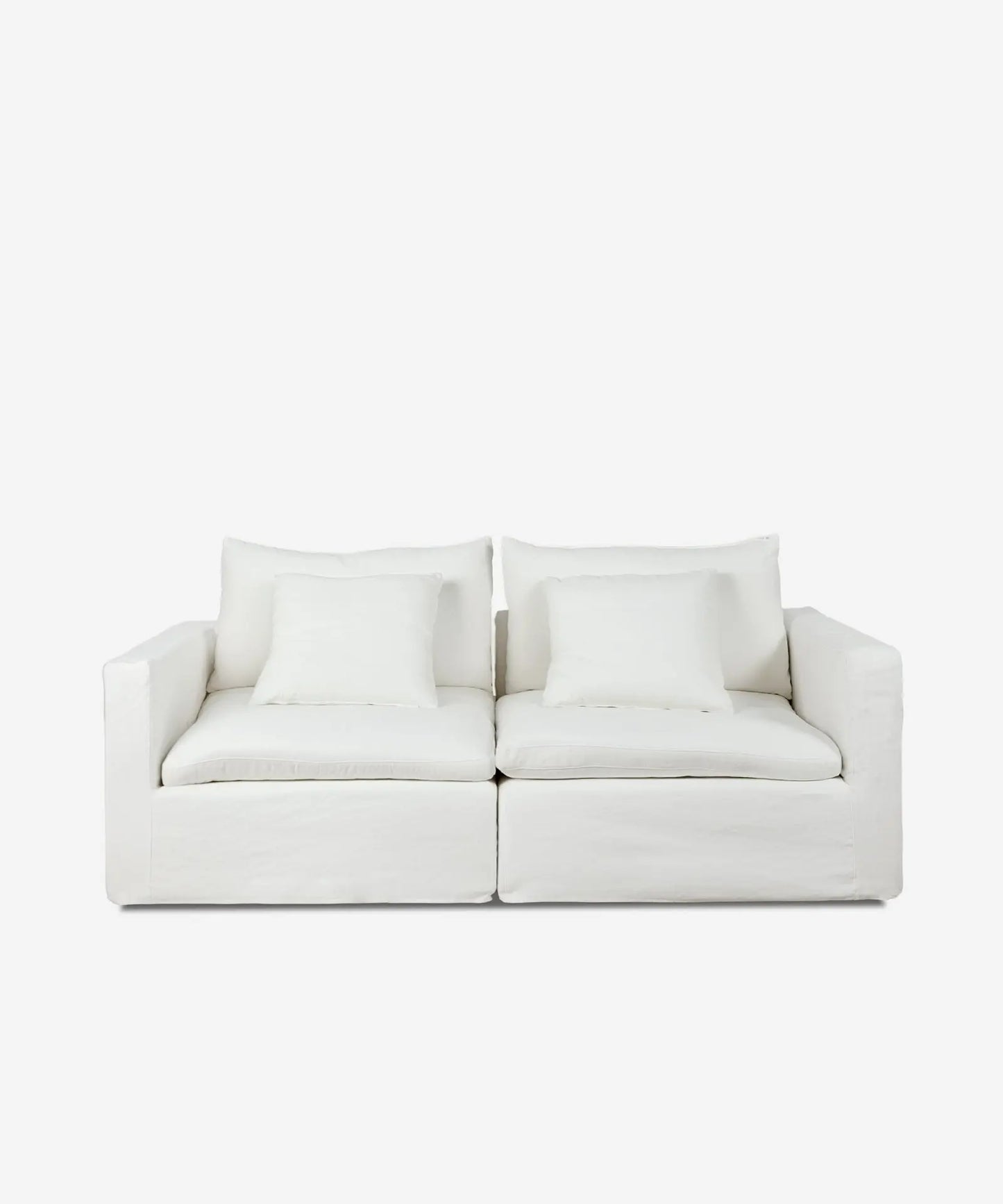 56094400053634 Sofá Modular Recto de Lino y Algodón 2 Plazas Stonem Sofás Tapizados Northdeco