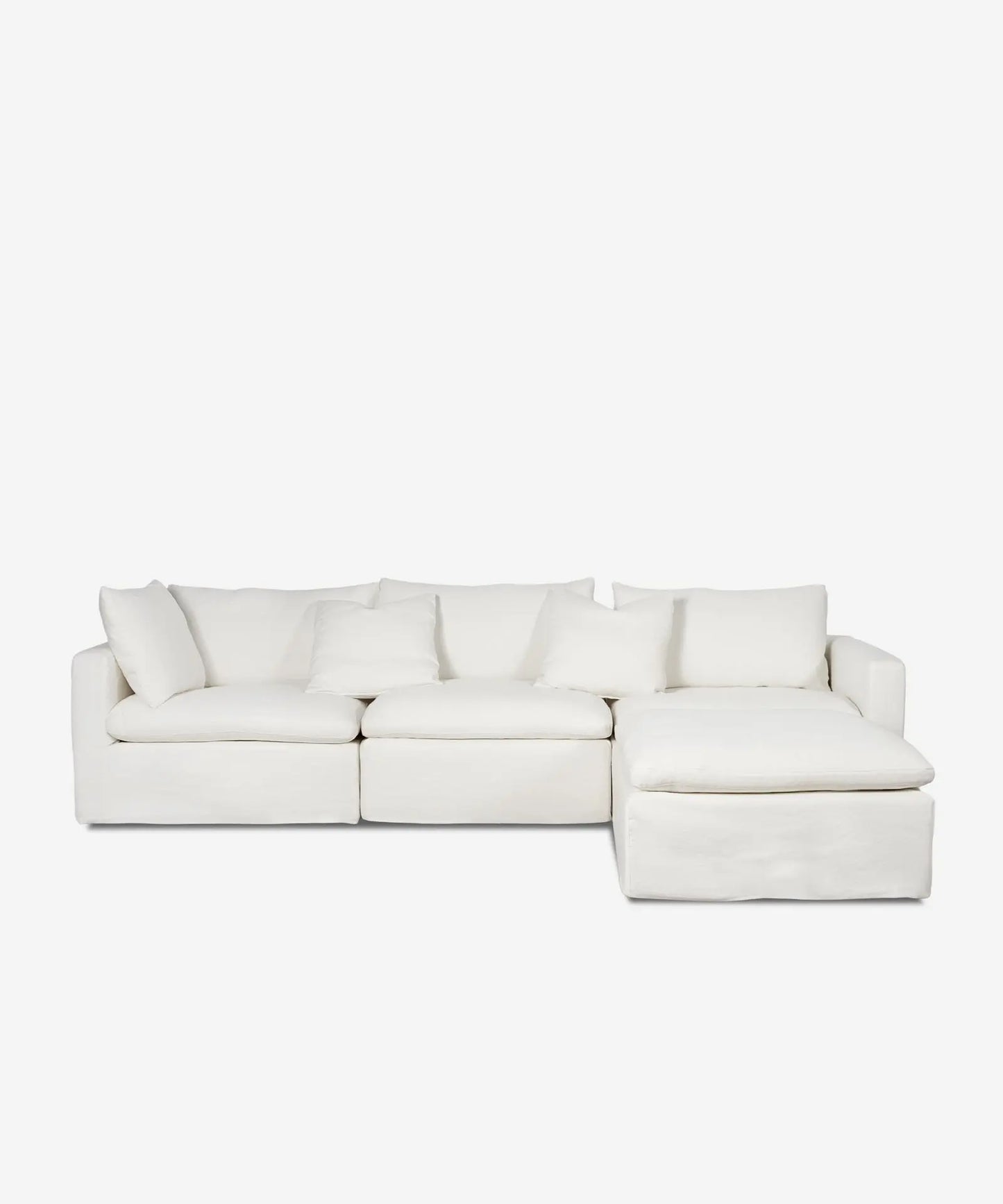 56078287143298 Sofá Modular Chaise Longue de Lino y Algodón 3 Plazas Stonem Sofás Tapizados Northdeco