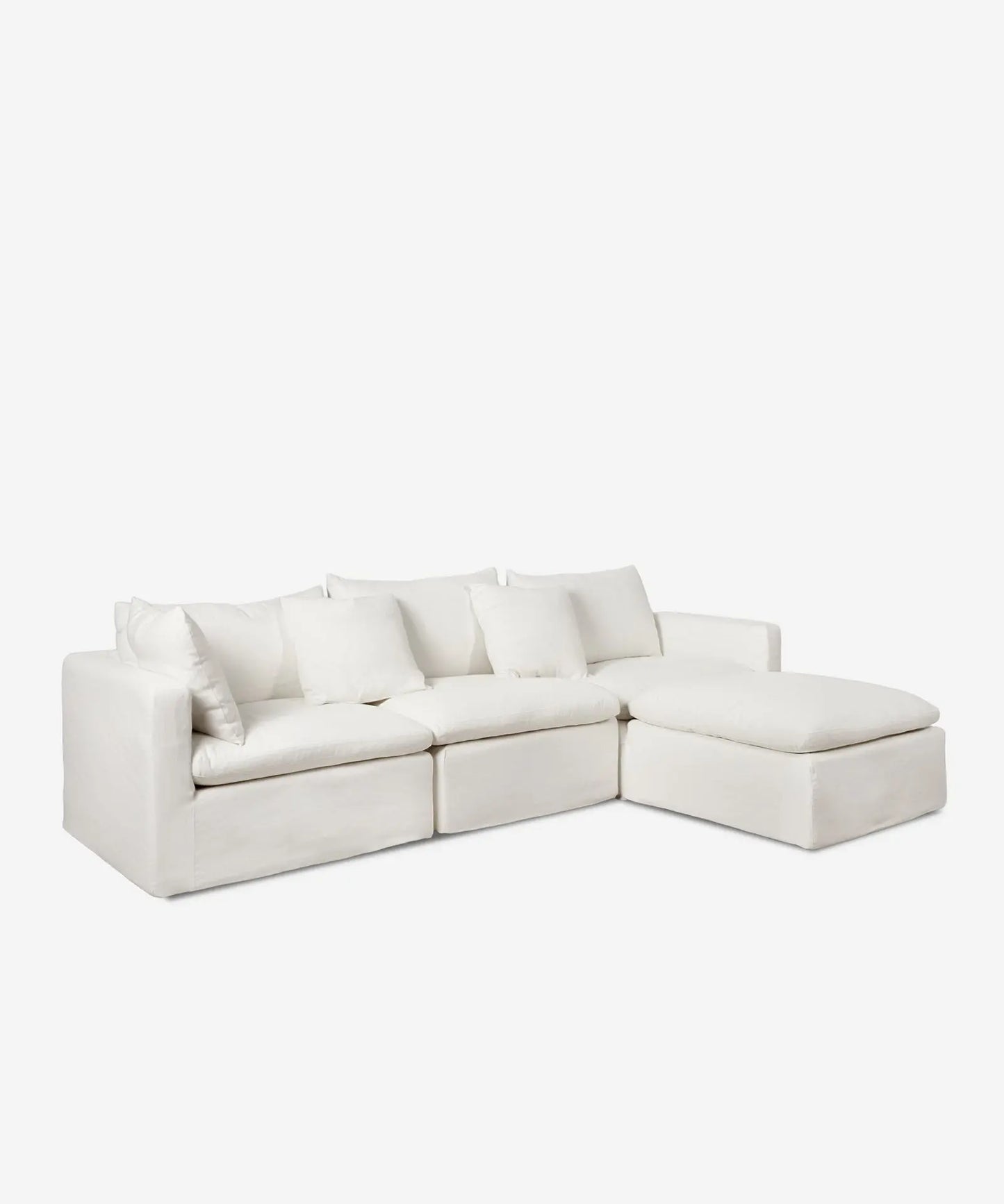 56078287143298 Sofá Modular Chaise Longue de Lino y Algodón 3 Plazas Stonem Sofás Tapizados Northdeco