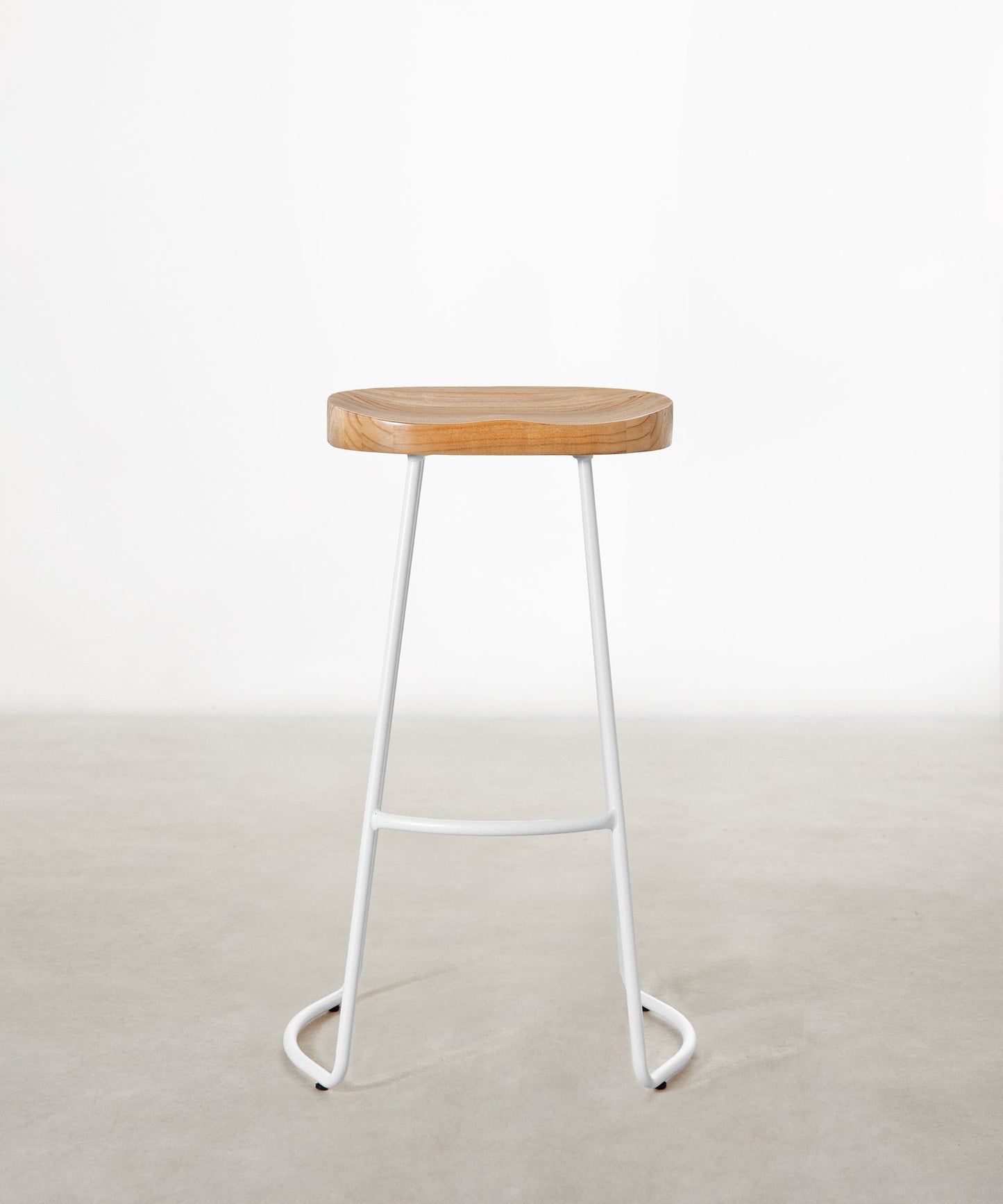 55534991769986 Taburete Alto Regulable en Acero y Madera Mel Taburetes Northdeco