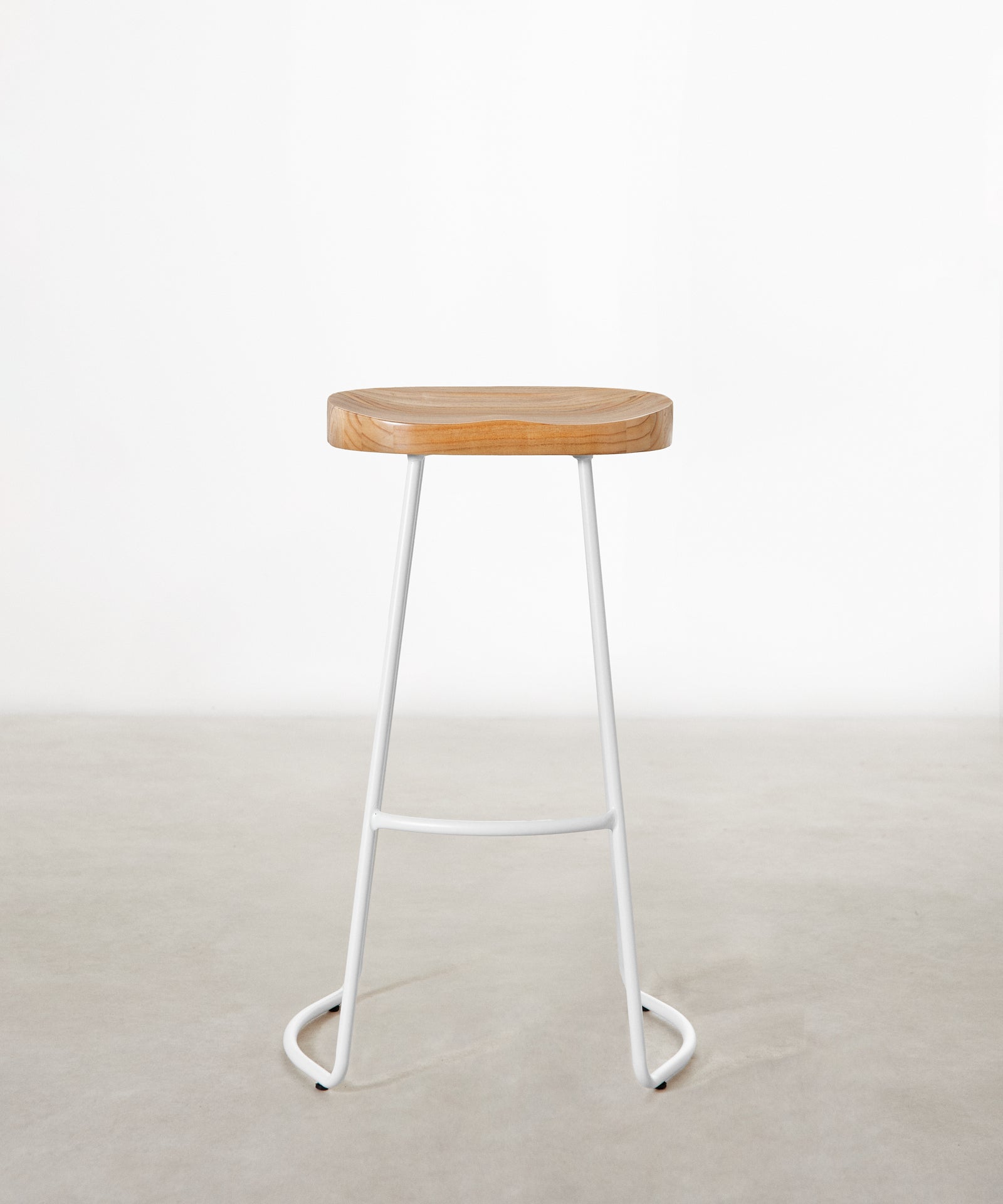 55534991769986 Taburete Alto Regulable en Acero y Madera Mel Taburetes Northdeco