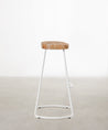 55534991769986 Taburete Alto Regulable en Acero y Madera Mel Taburetes Northdeco