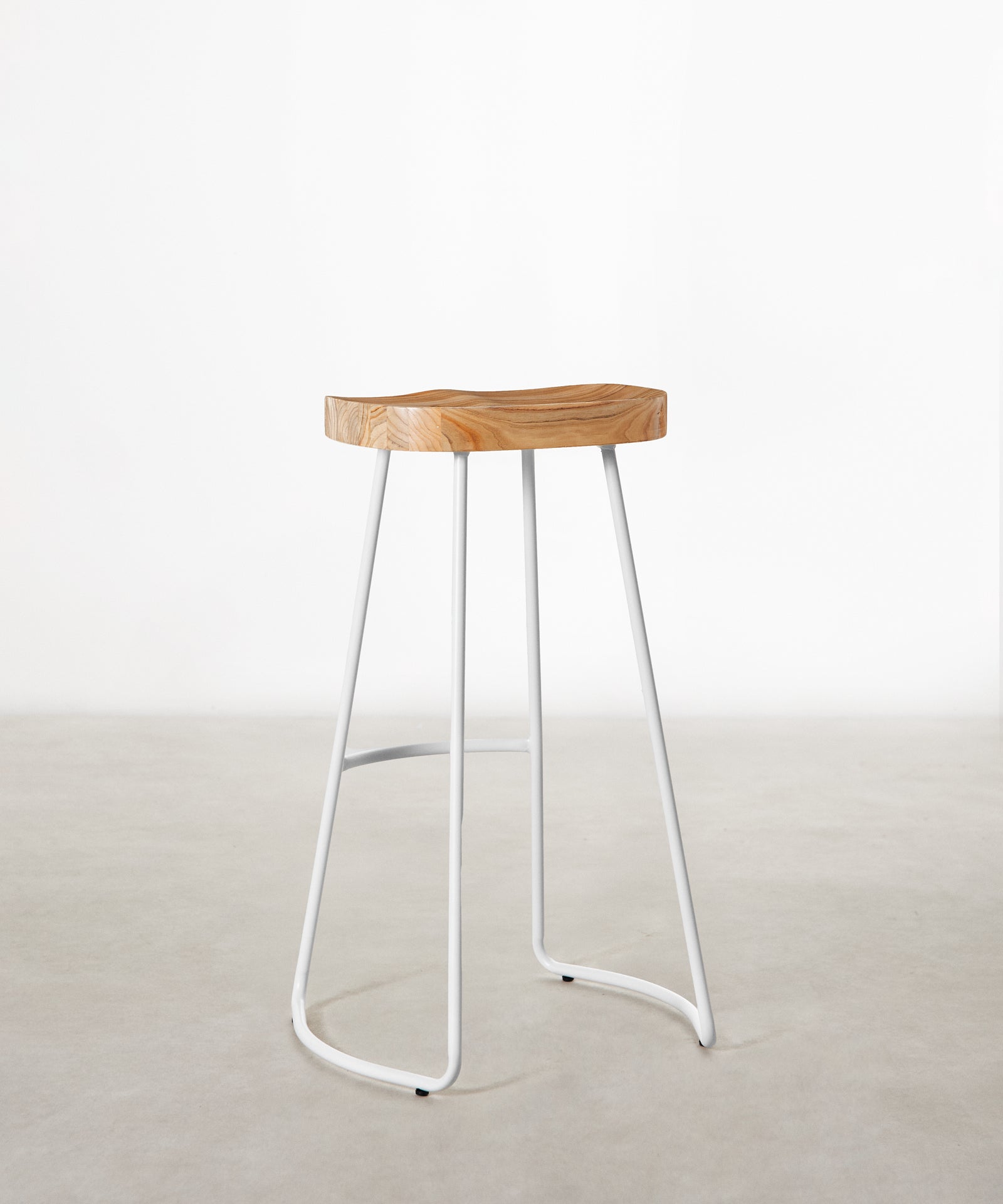 55534991769986 Taburete Alto Regulable en Acero y Madera Mel Taburetes Northdeco