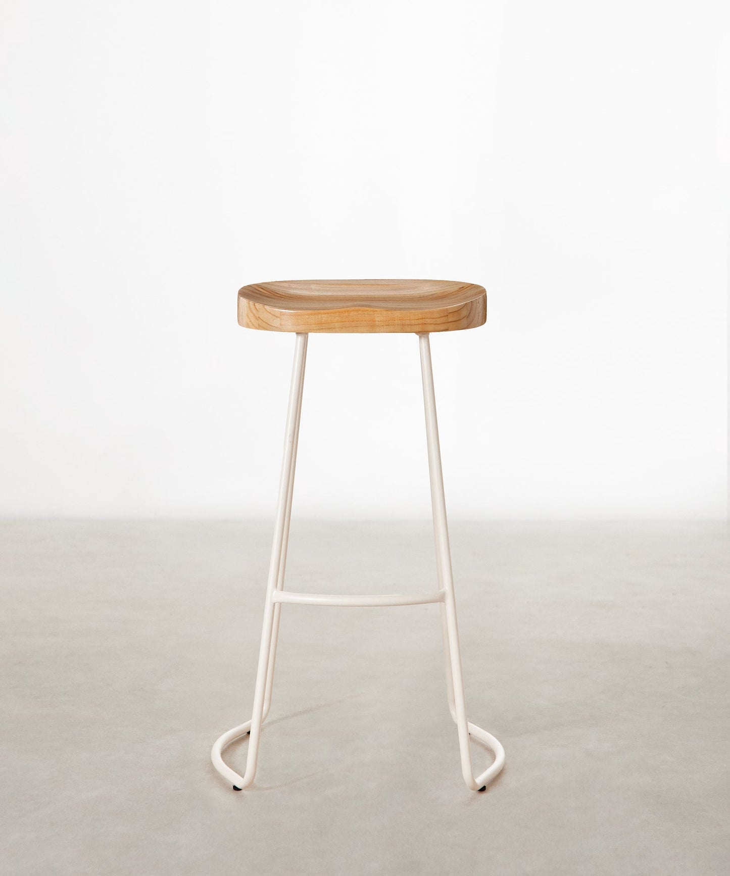 55534937407874 Taburete Alto Regulable en Acero y Madera Mel Taburetes Northdeco
