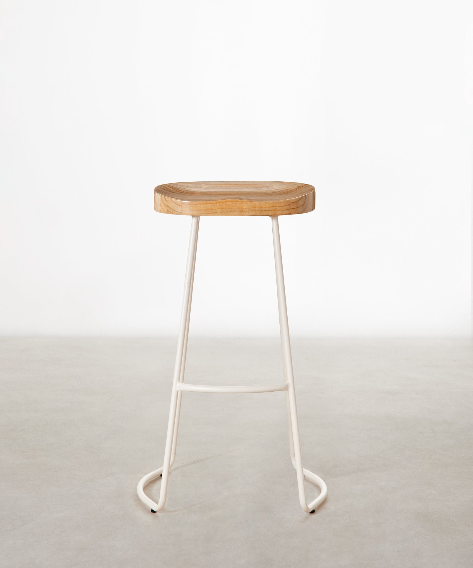 55534937407874 Taburete Alto Regulable en Acero y Madera Mel Taburetes Northdeco