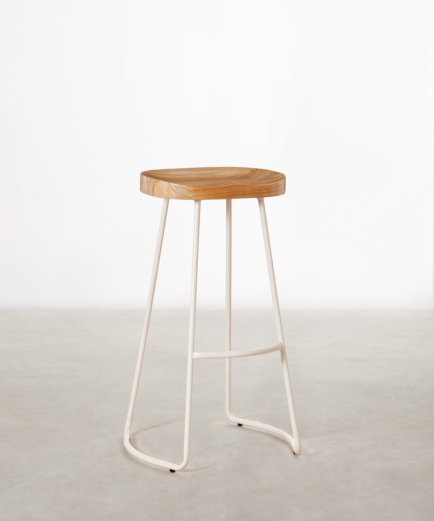 55534937407874 Taburete Alto Regulable en Acero y Madera Mel Taburetes Northdeco