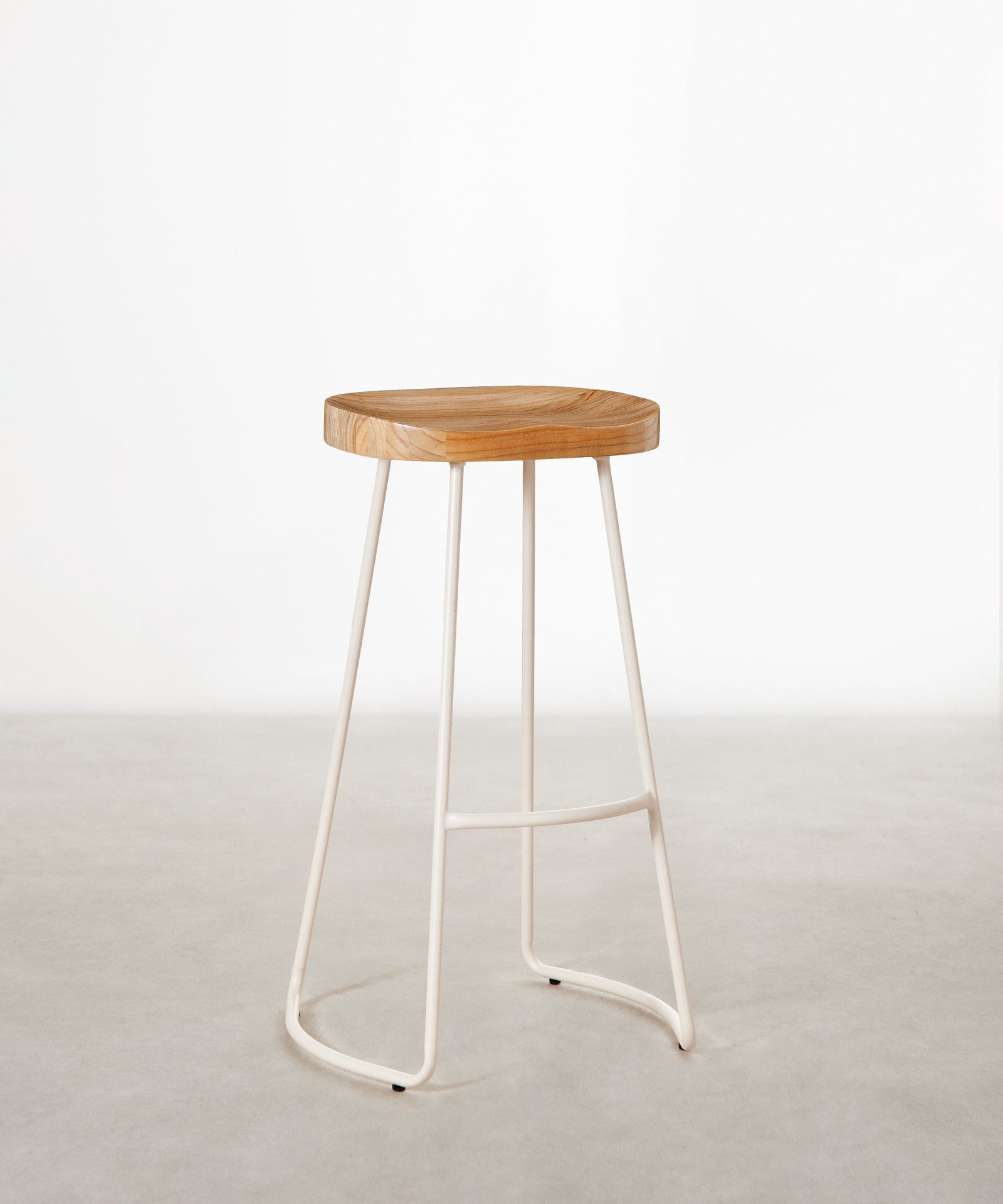 55534937407874 Taburete Alto Regulable en Acero y Madera Mel Taburetes Northdeco
