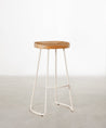 55534937407874 Taburete Alto Regulable en Acero y Madera Mel Taburetes Northdeco