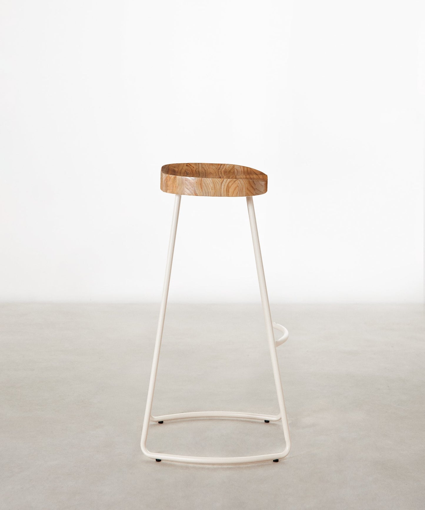 55534937407874 Taburete Alto Regulable en Acero y Madera Mel Taburetes Northdeco