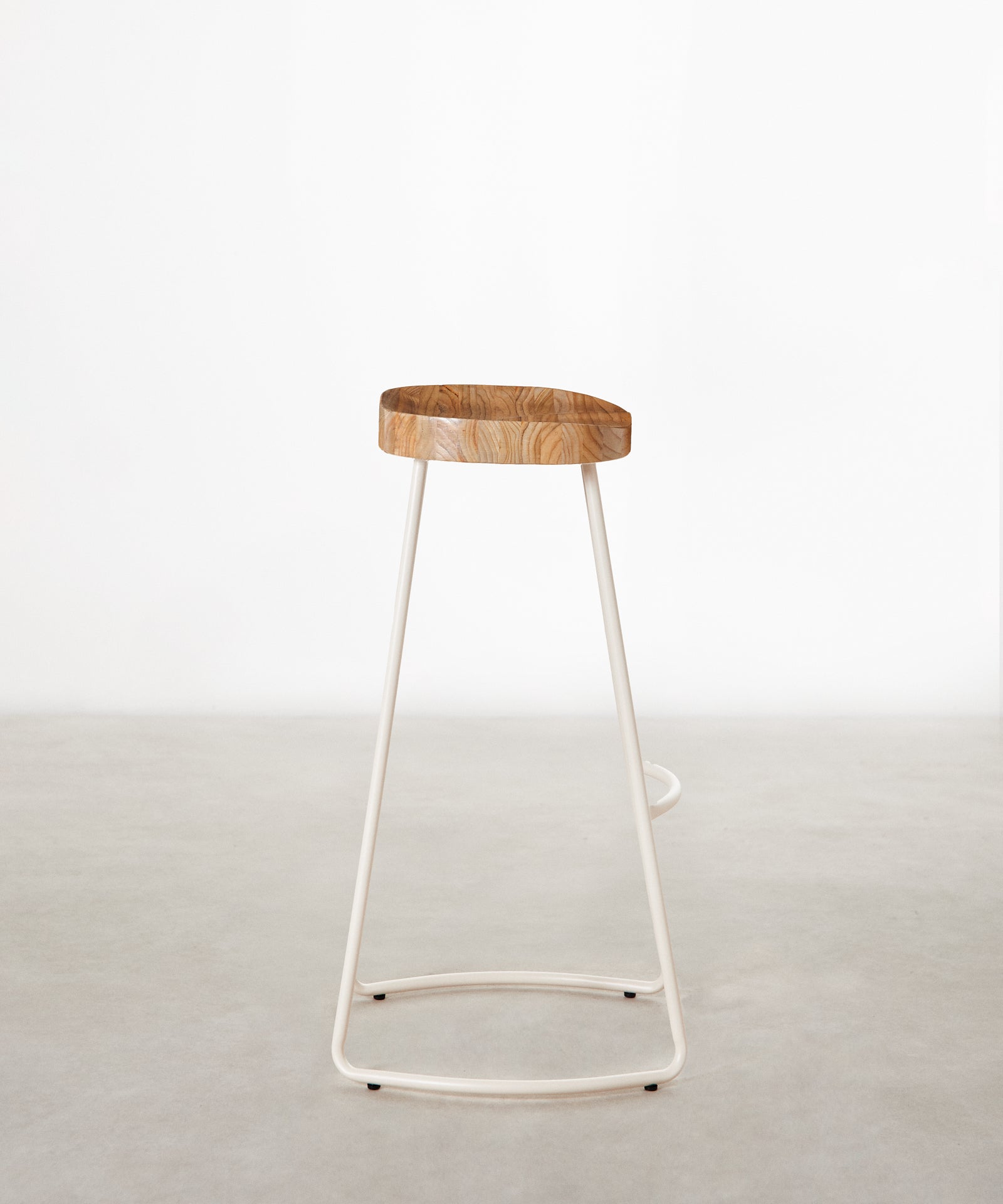 55534937407874 Taburete Alto Regulable en Acero y Madera Mel Taburetes Northdeco