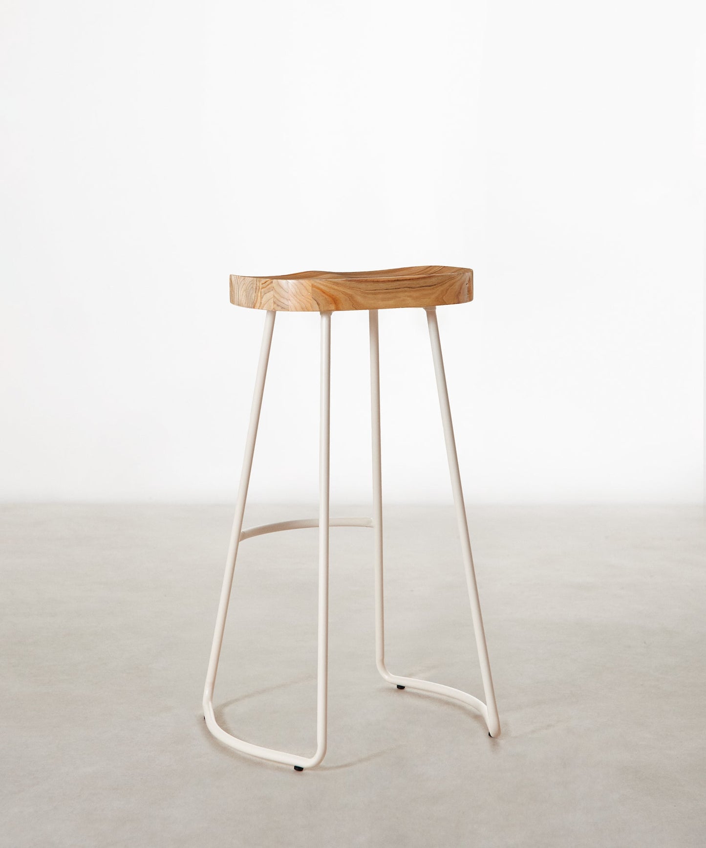 55534937407874 Taburete Alto Regulable en Acero y Madera Mel Taburetes Northdeco