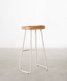 55534937407874 Taburete Alto Regulable en Acero y Madera Mel Taburetes Northdeco