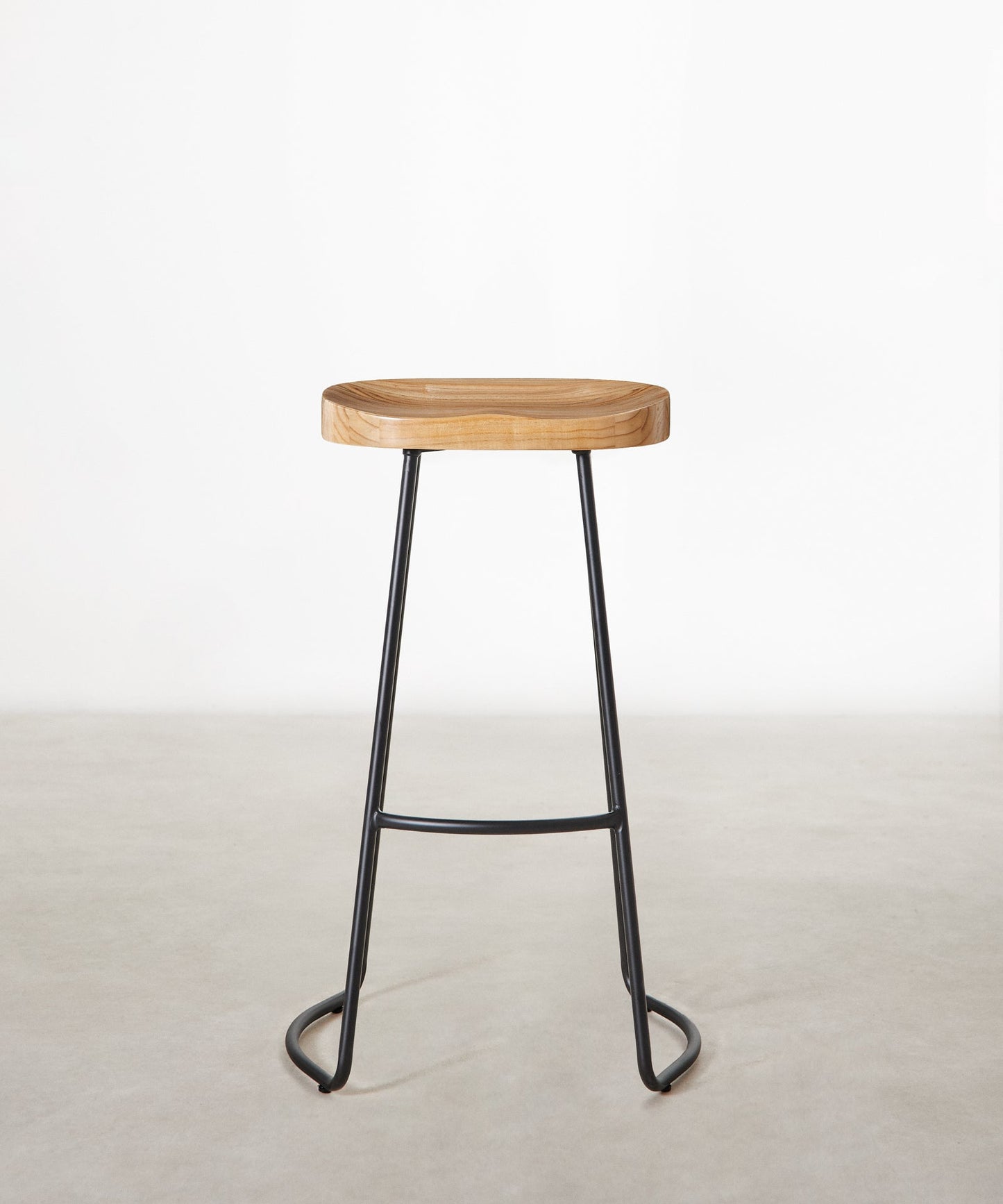 55534991737218 Taburete Alto Regulable en Acero y Madera Mel Taburetes Northdeco