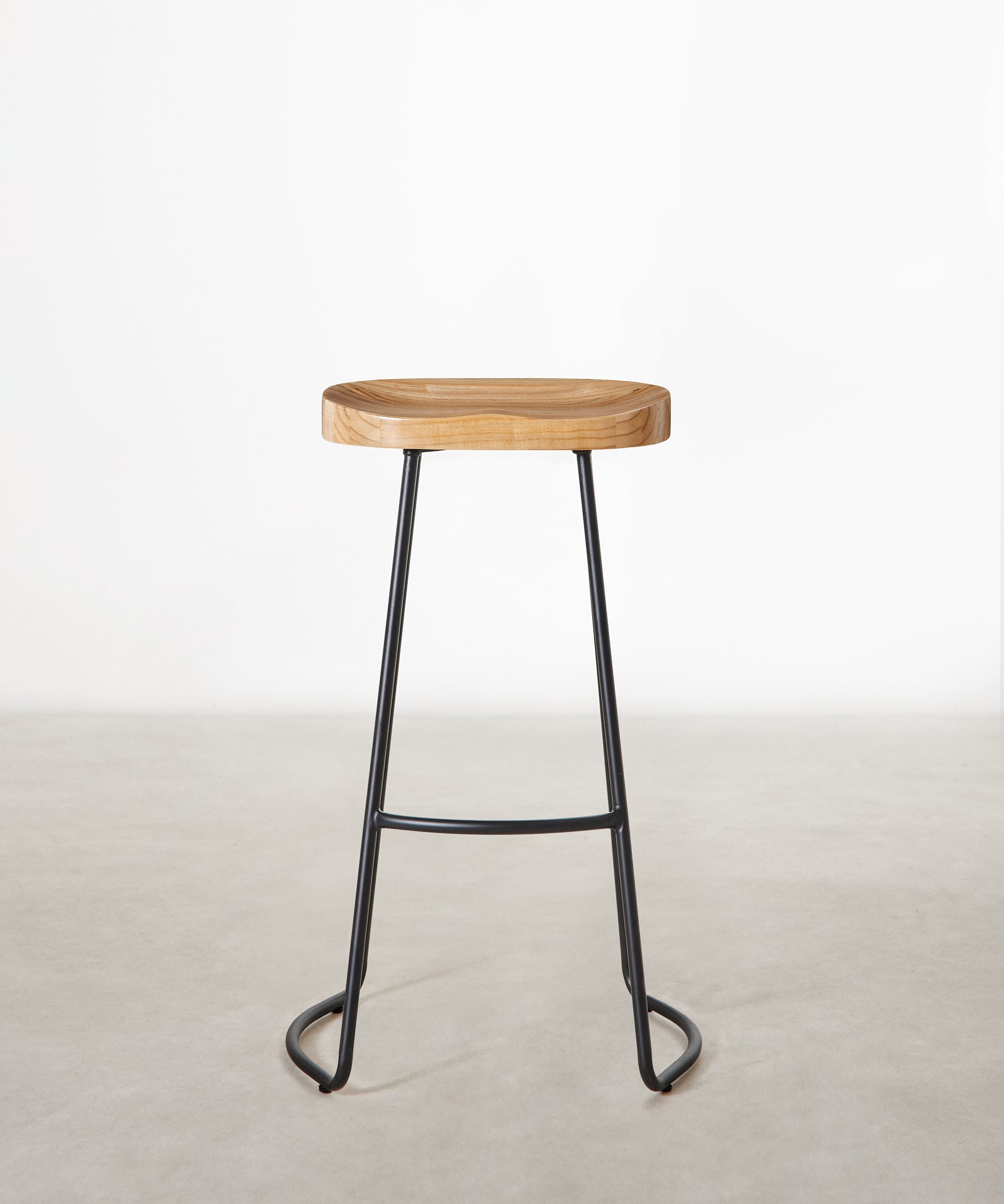 55534991737218 Taburete Alto Regulable en Acero y Madera Mel Taburetes Northdeco
