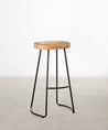 55534991737218 Taburete Alto Regulable en Acero y Madera Mel Taburetes Northdeco
